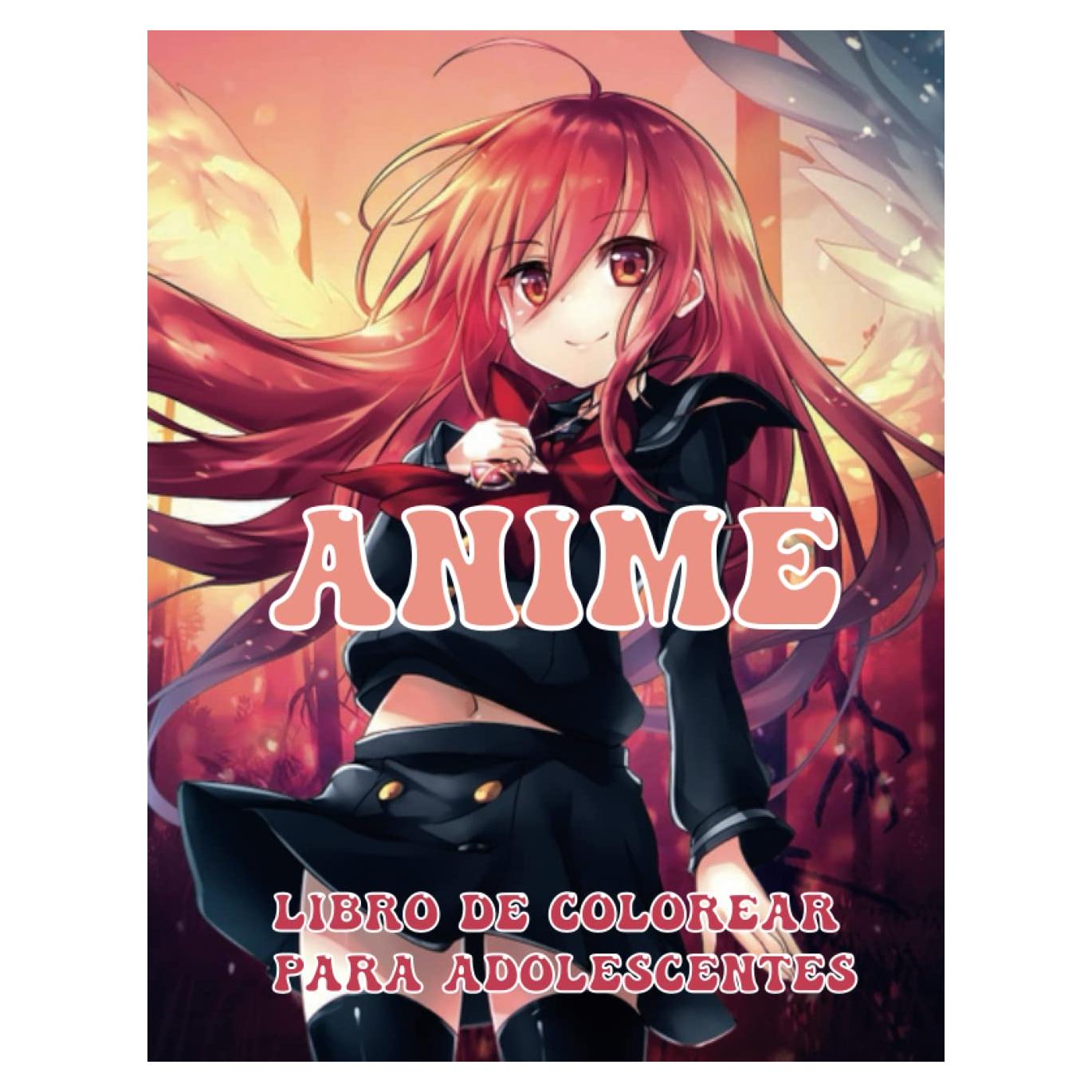 Anime libro para colorear para adolescentes: ¡Un hermoso anime japonés para colorear con dibujos maravillosos y hermosos diseños, también para adultos! (Spanish Edition)