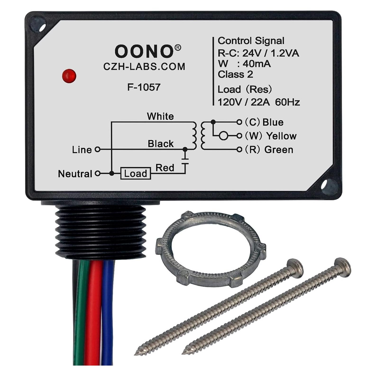 Relé de Calefacción Eléctrico OONO F-1057 24V Transformador