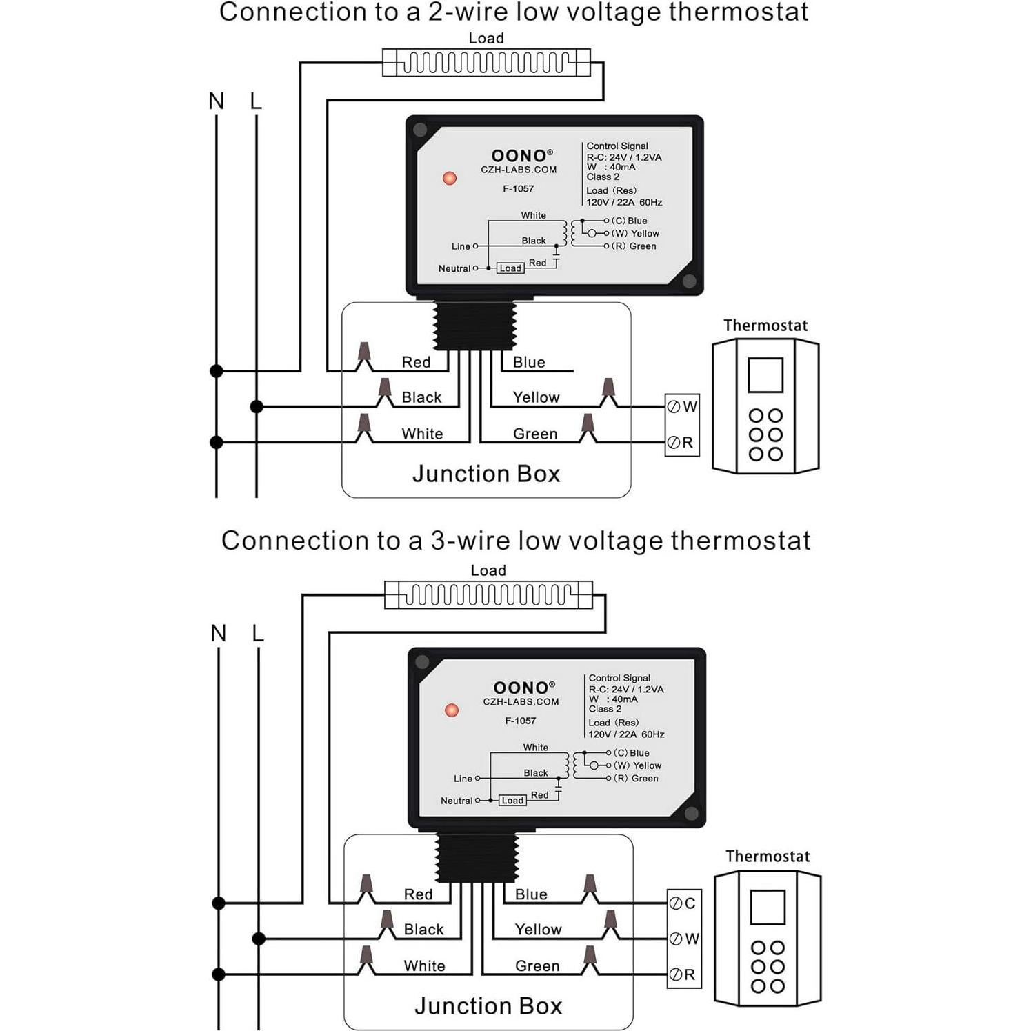 Relé de Calefacción Eléctrico OONO F-1057 24V Transformador