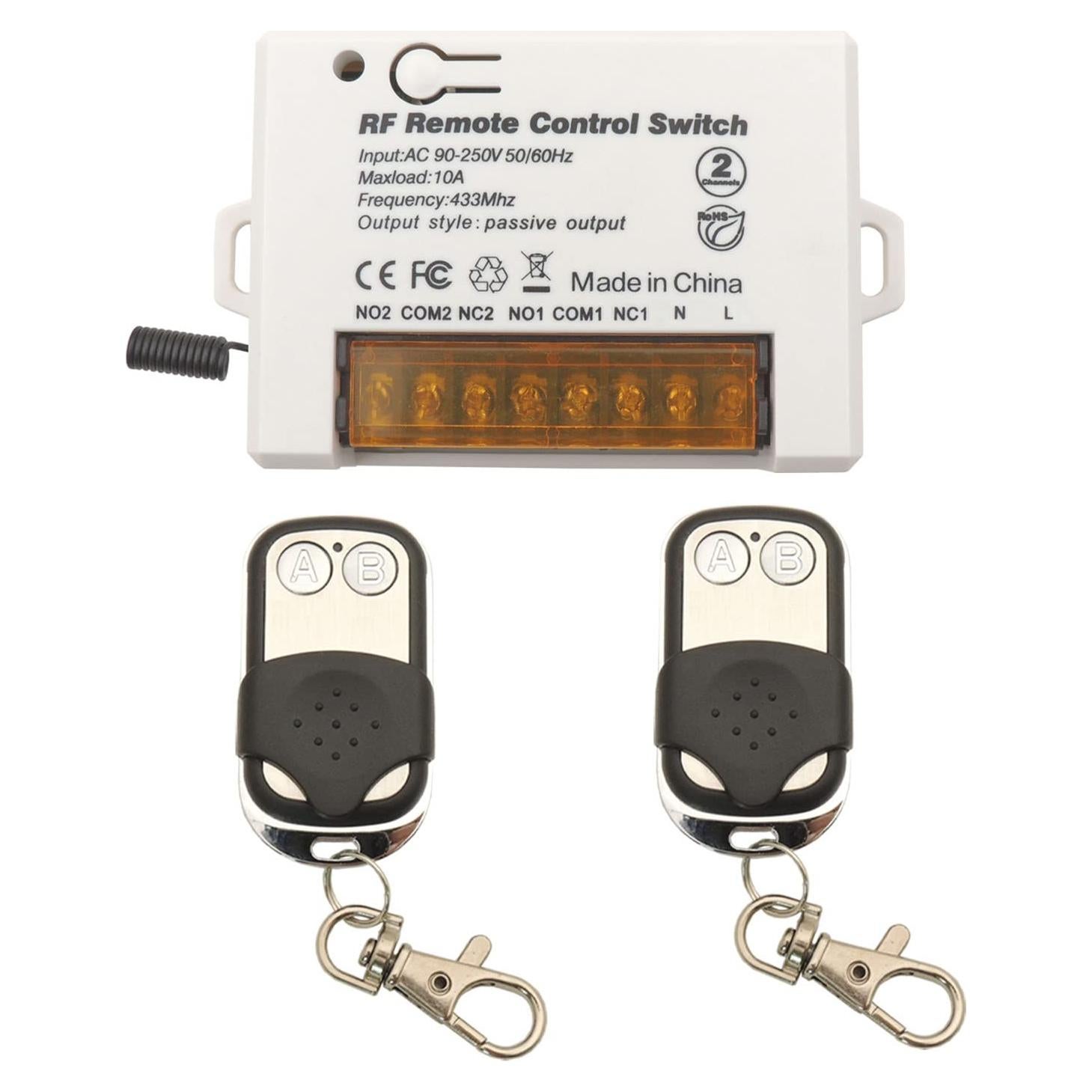 Interruptor Control Remoto Inalámbrico DieseRC 2 Canales 10A