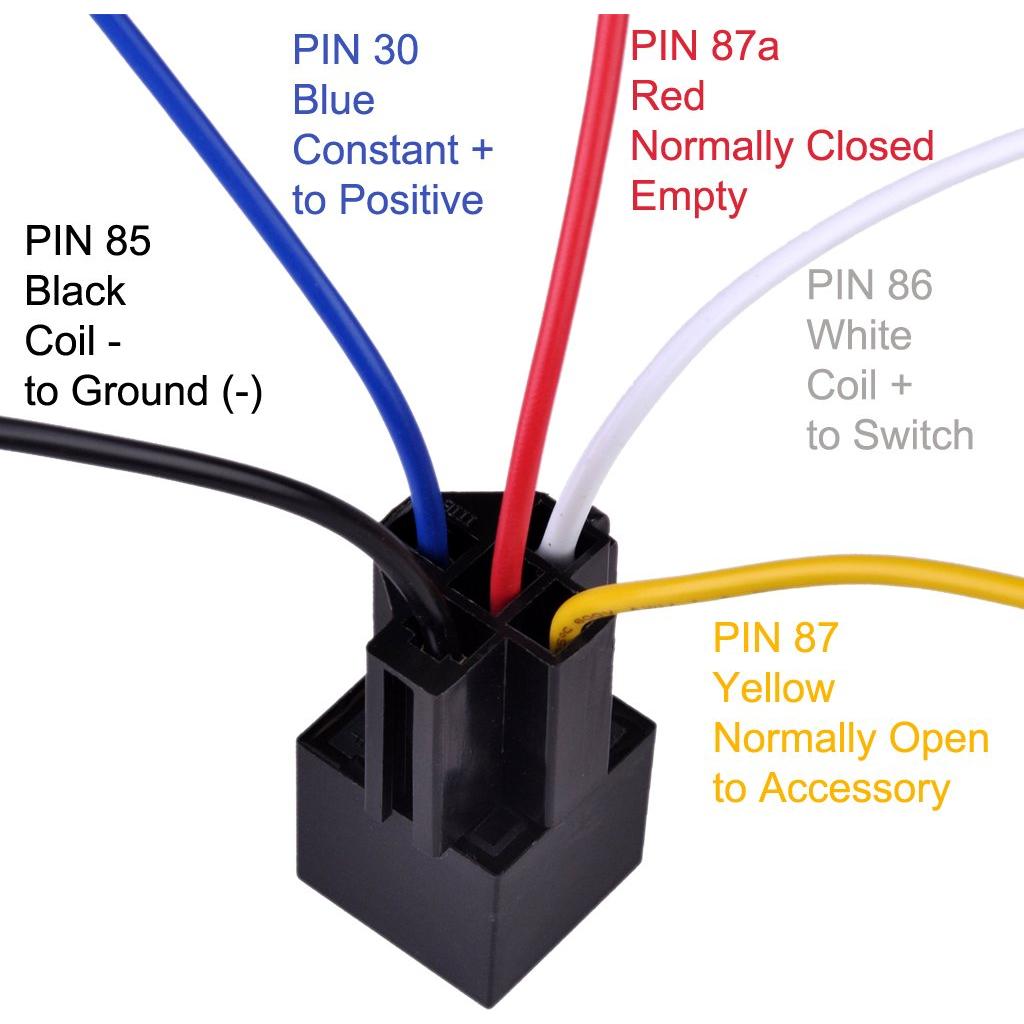 Relé Automotriz Ulincos U1914 30/40A con Arnés 14AWG (Paquete de 2)