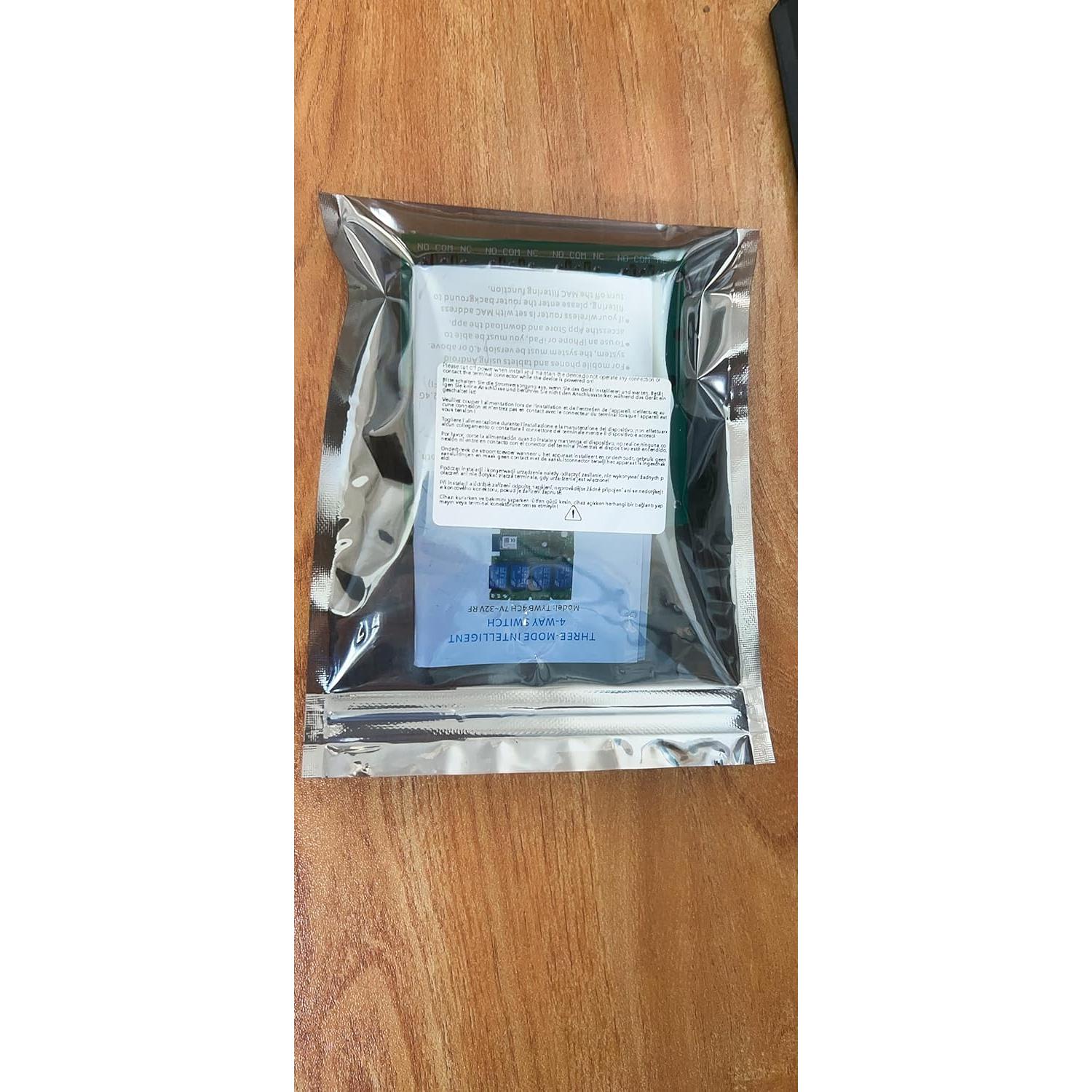 Interruptor Inteligente WiFi MHCOZY 4CH Control Remoto Bluetooth