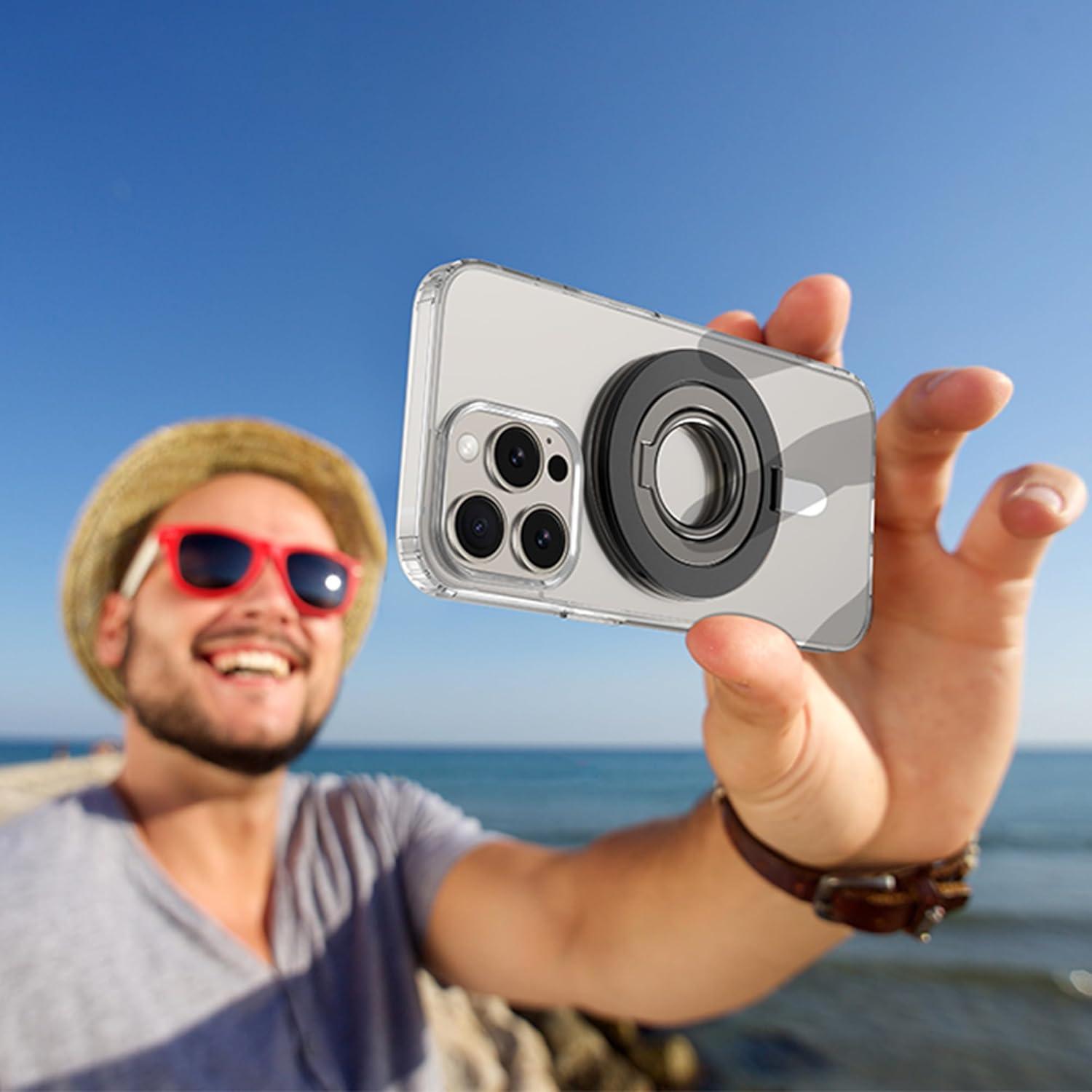 Soporte de Anillo Magnético metisinno para Teléfono Negro