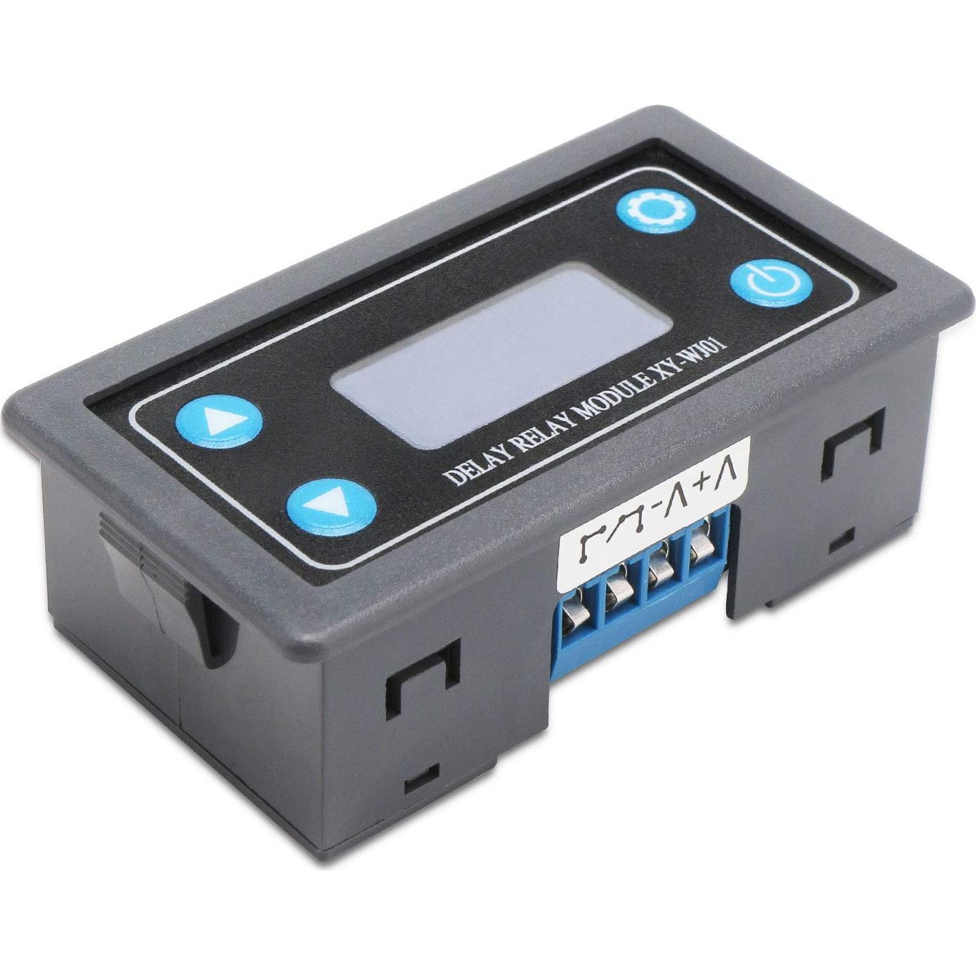 Módulo de Relé Temporizador DROK DC 6-30V 10A LCD 9999min