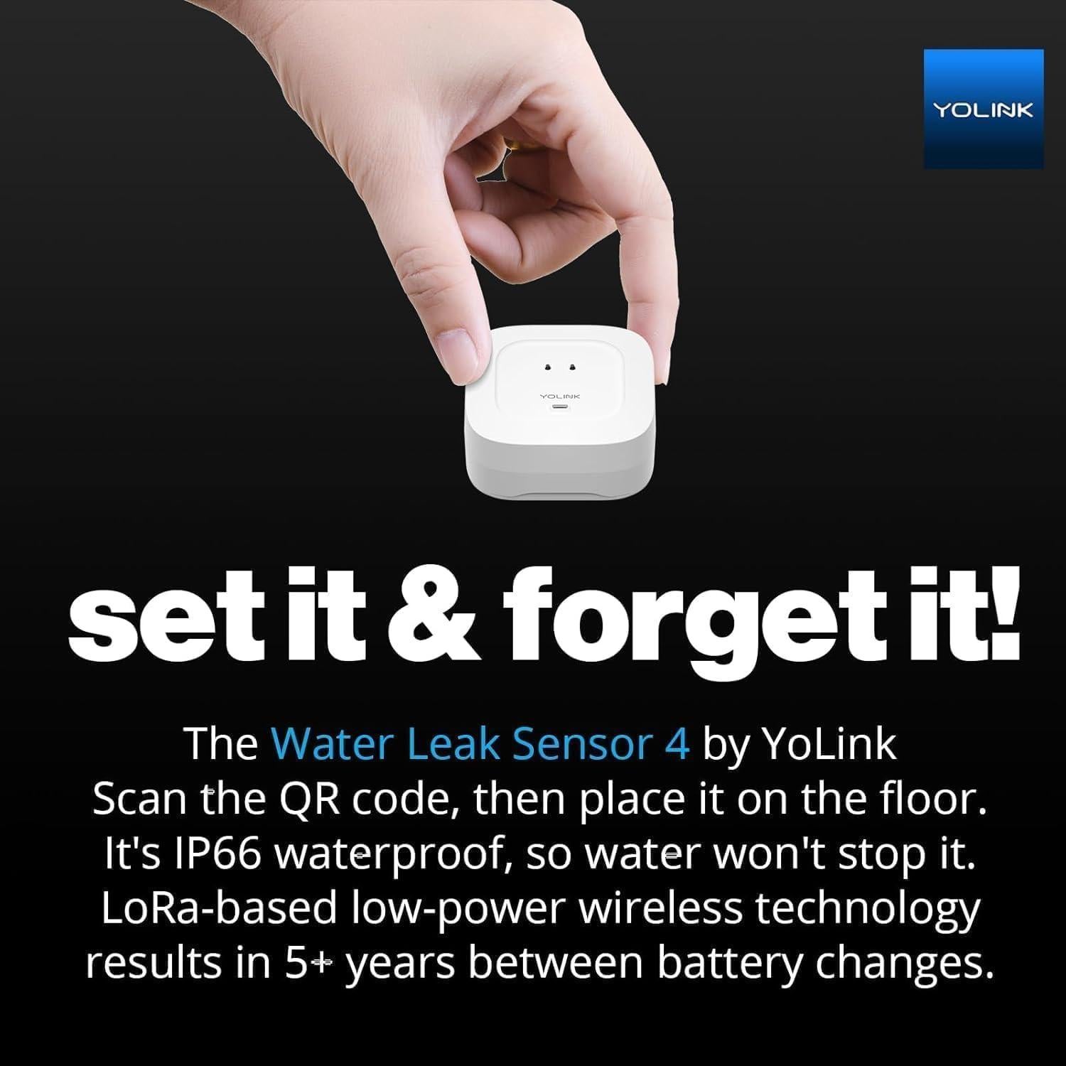 Kit de Inicio Hogar Inteligente YoLink con 2 Sensores de Fugas