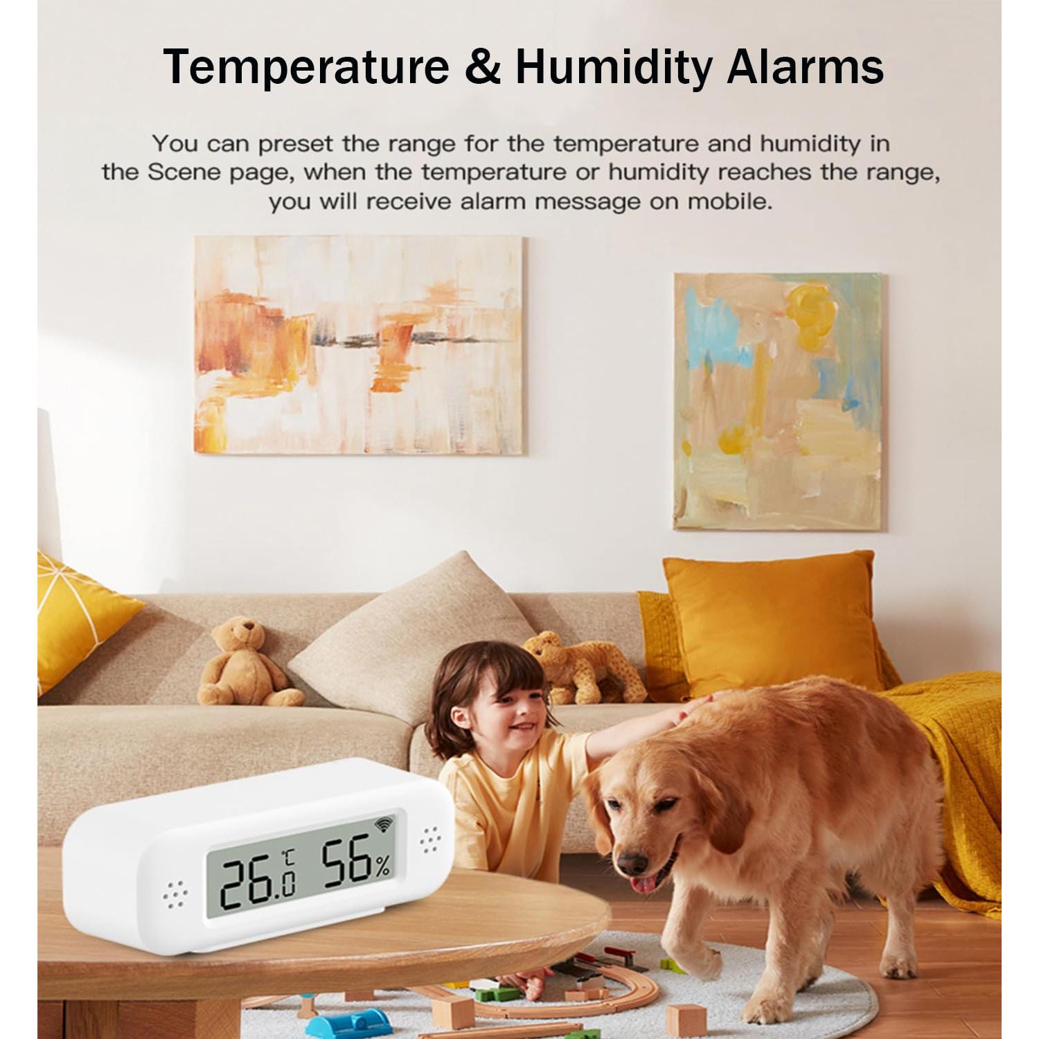 Termómetro e Higrómetro WiFi SENCKIT ZN-MT12, Sensor Inteligente