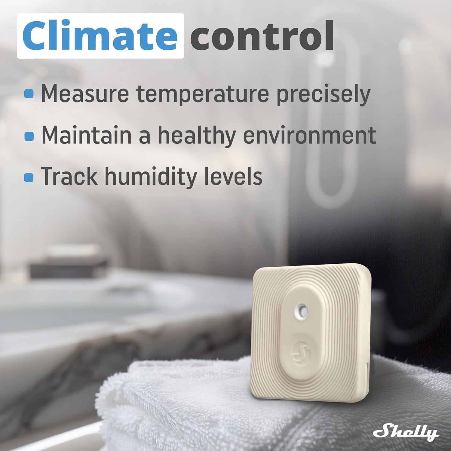 Sensor de Temperatura y Humedad Shelly BLU H&T IP54