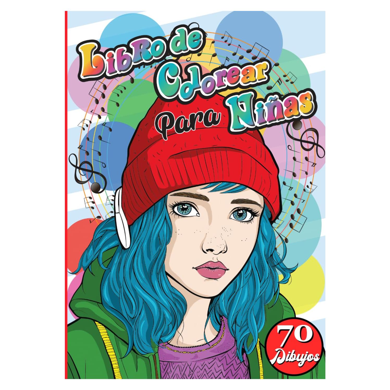 Libro para colorear para niñas de 10 - 12 años: Libro de actividades y colorear para niñas y adolescentes. Estimula la creatividad, la relajación y la concentración. (Spanish Edition)