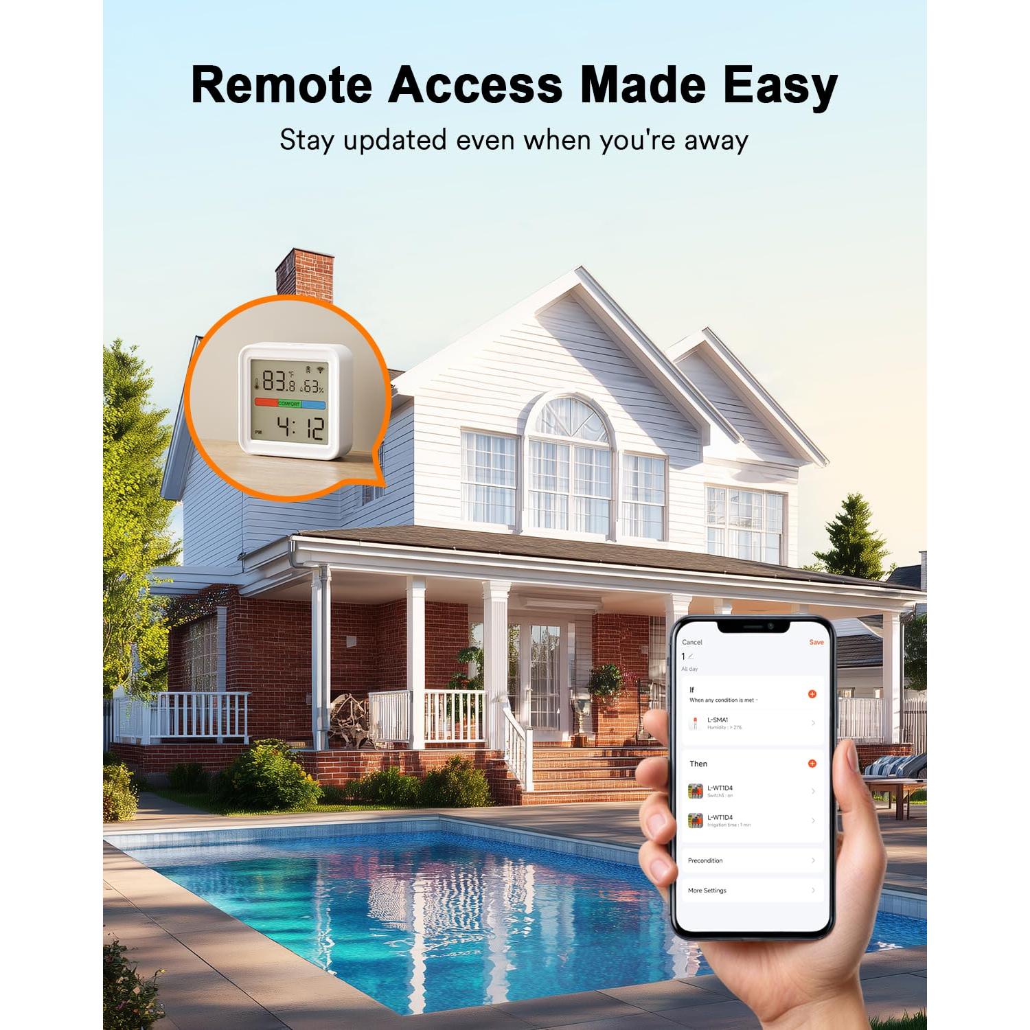 Termómetro Higrómetro Inteligente Lumary L-THS0A1 WiFi Bluetooth