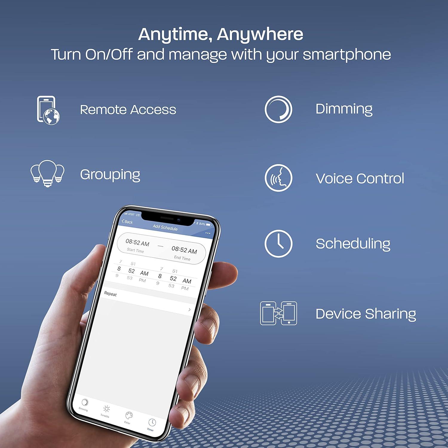 Luz de Inundación Inteligente Feit Electric 28W LED WiFi 2000lm