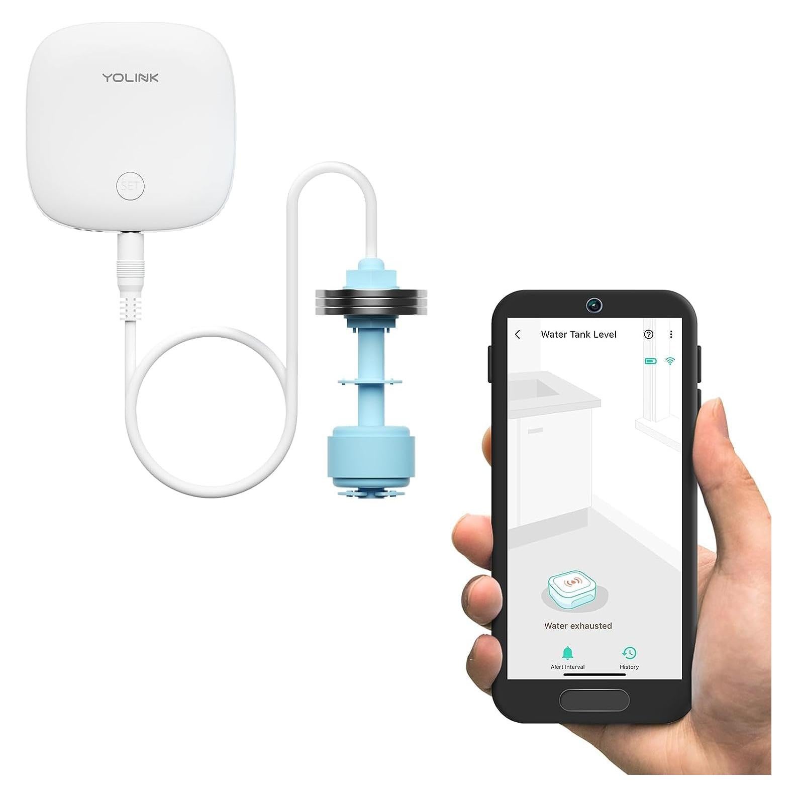 Sensor de Nivel de Agua Inalámbrico YoLink YS7904, 105dB