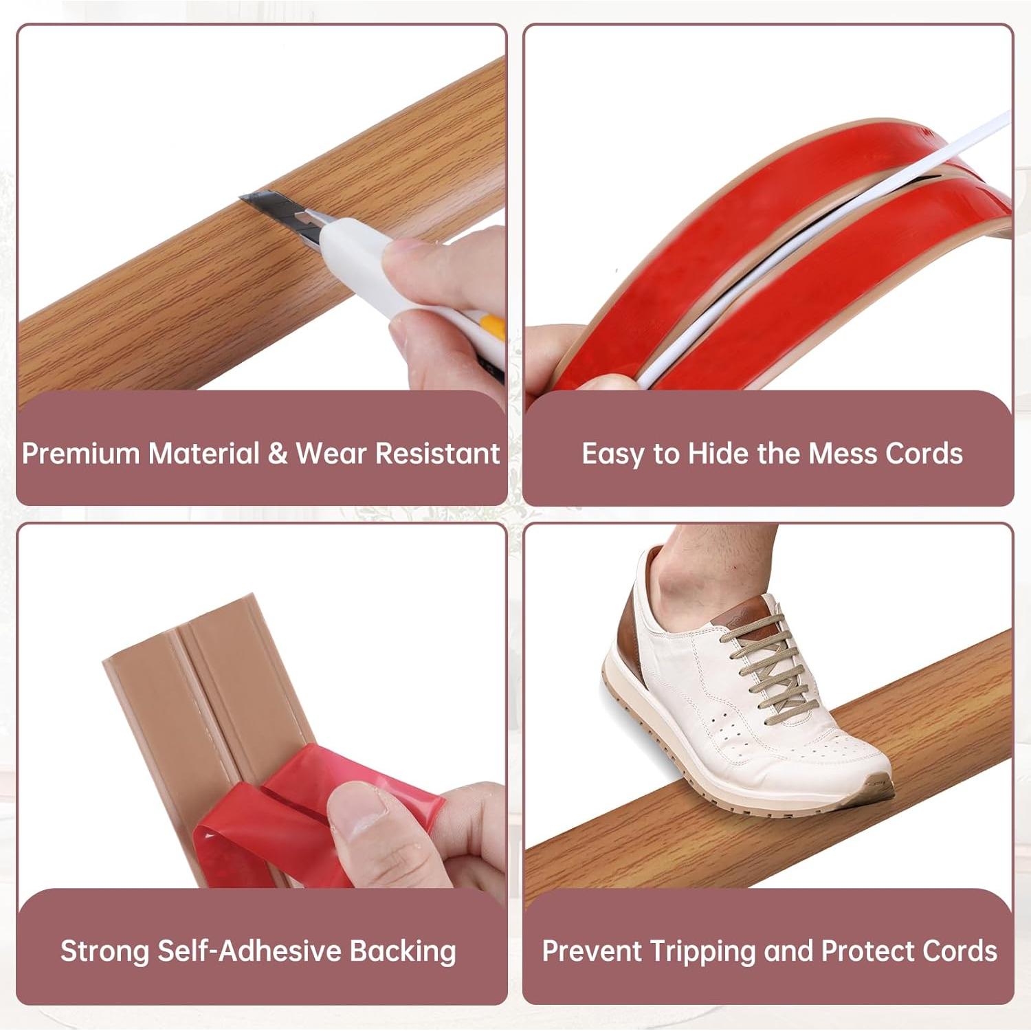 Cubierta de cable para suelo LSGCQ 3,05 m madera clara