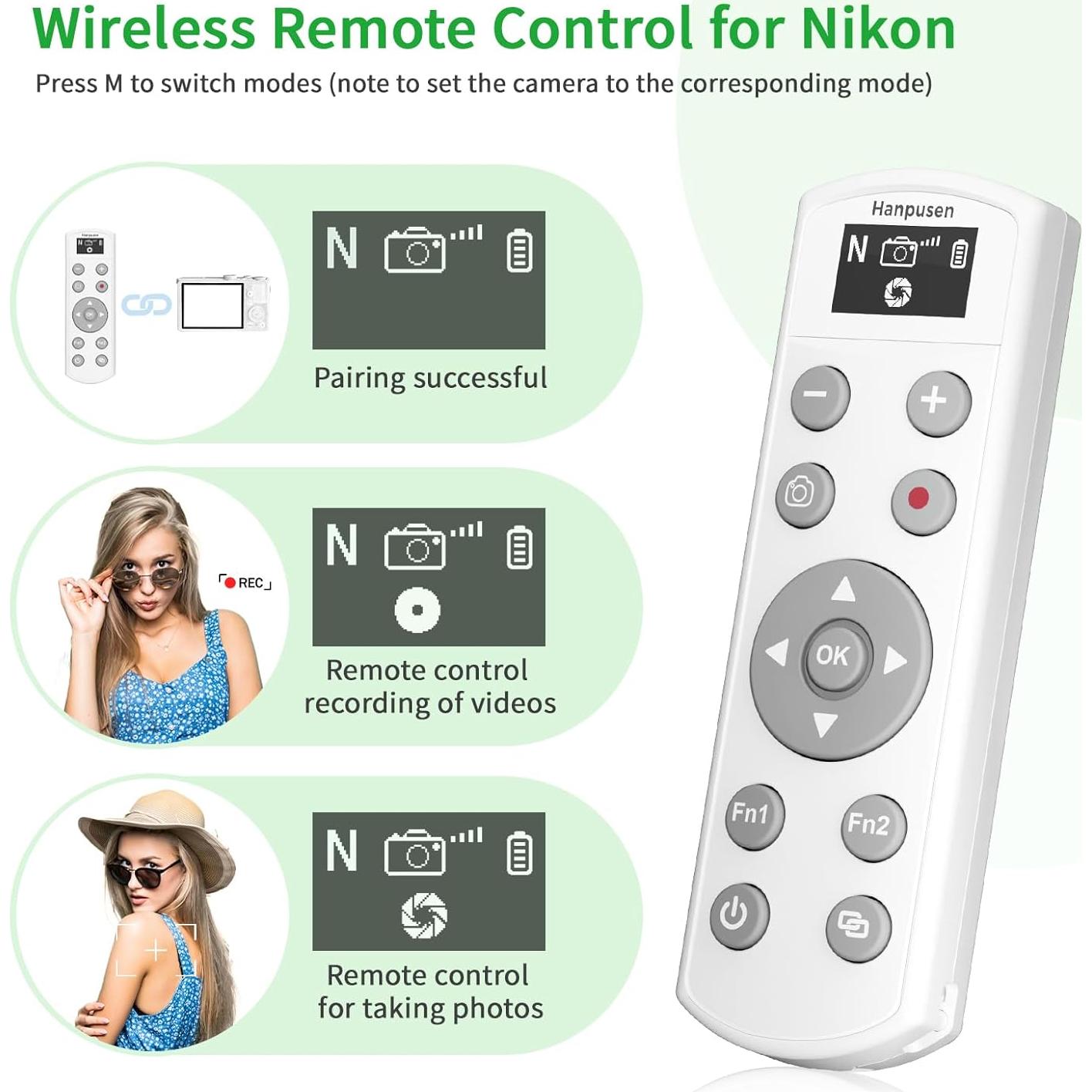 Disparador Remoto Inalámbrico Hanpusen para Nikon Z6 II/Z7 II
