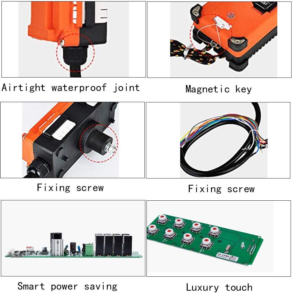 Control Remoto Industrial UTING F21-E1B Inalámbrico 100m