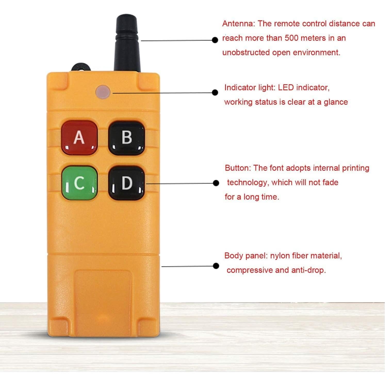 Interruptor Remoto Inalámbrico Kaleinavi 2 Canales 12-48V