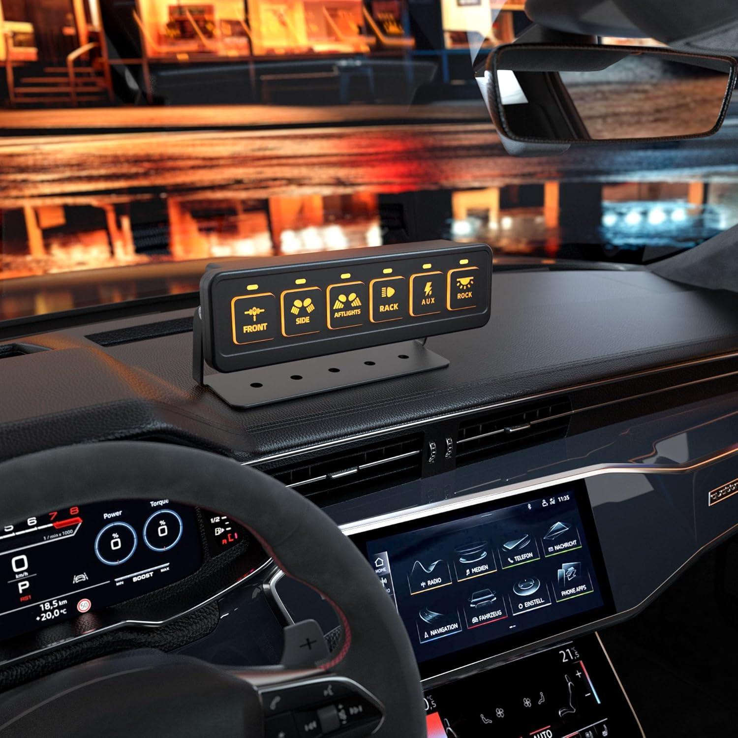 Panel de Interruptores Inalámbrico 6 Gang Somaer 12V-24V