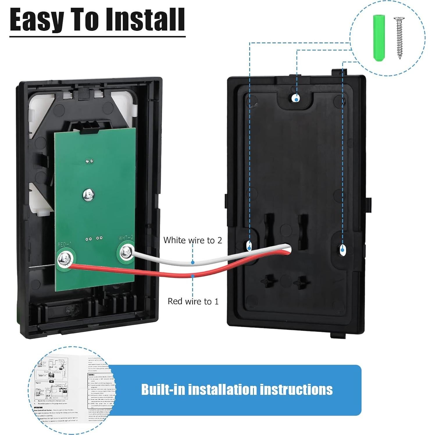 Botón de Pared para Puerta de Garaje Ancable AN-1288