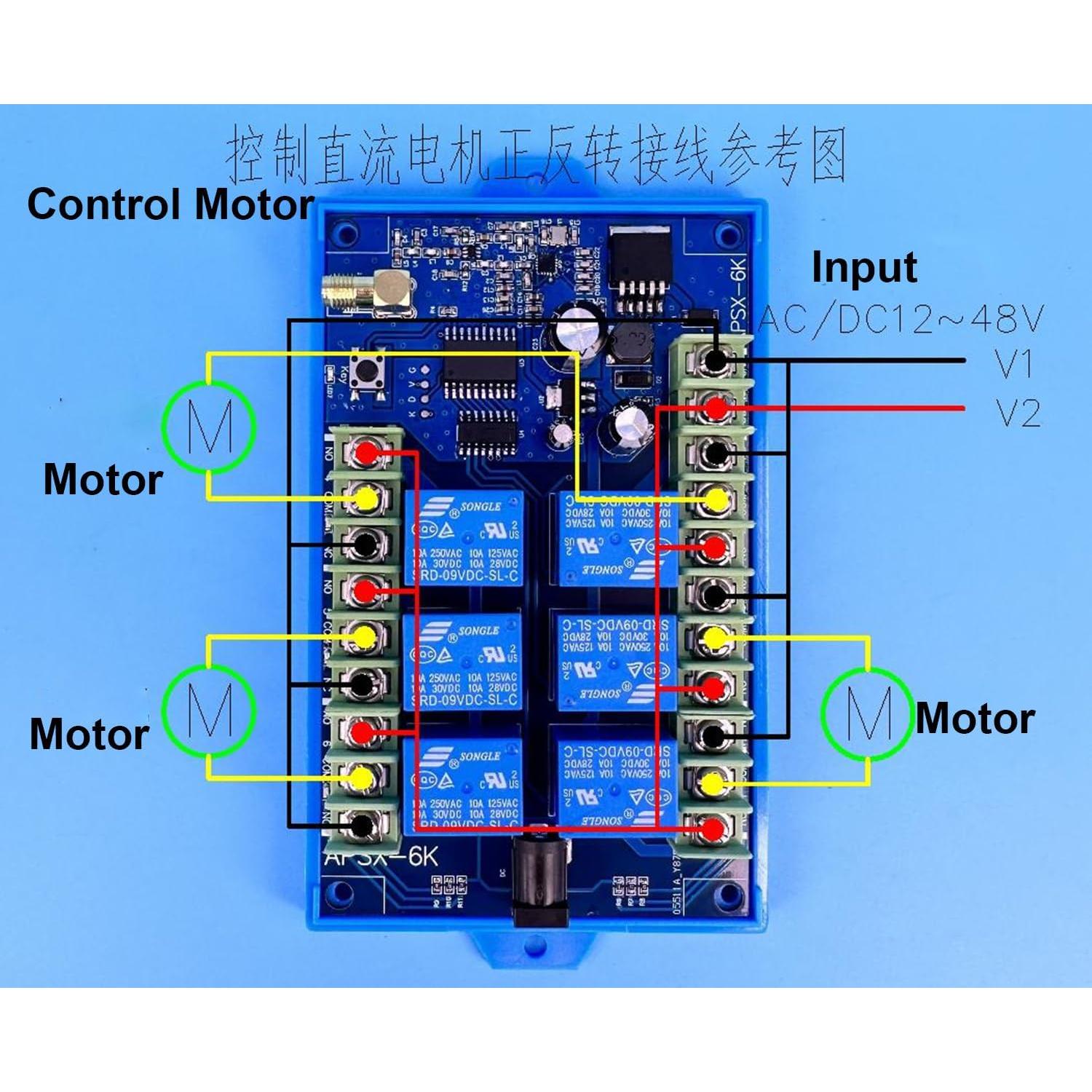 Controlador Inalámbrico 6 Canales Jiangbao DC12-48V