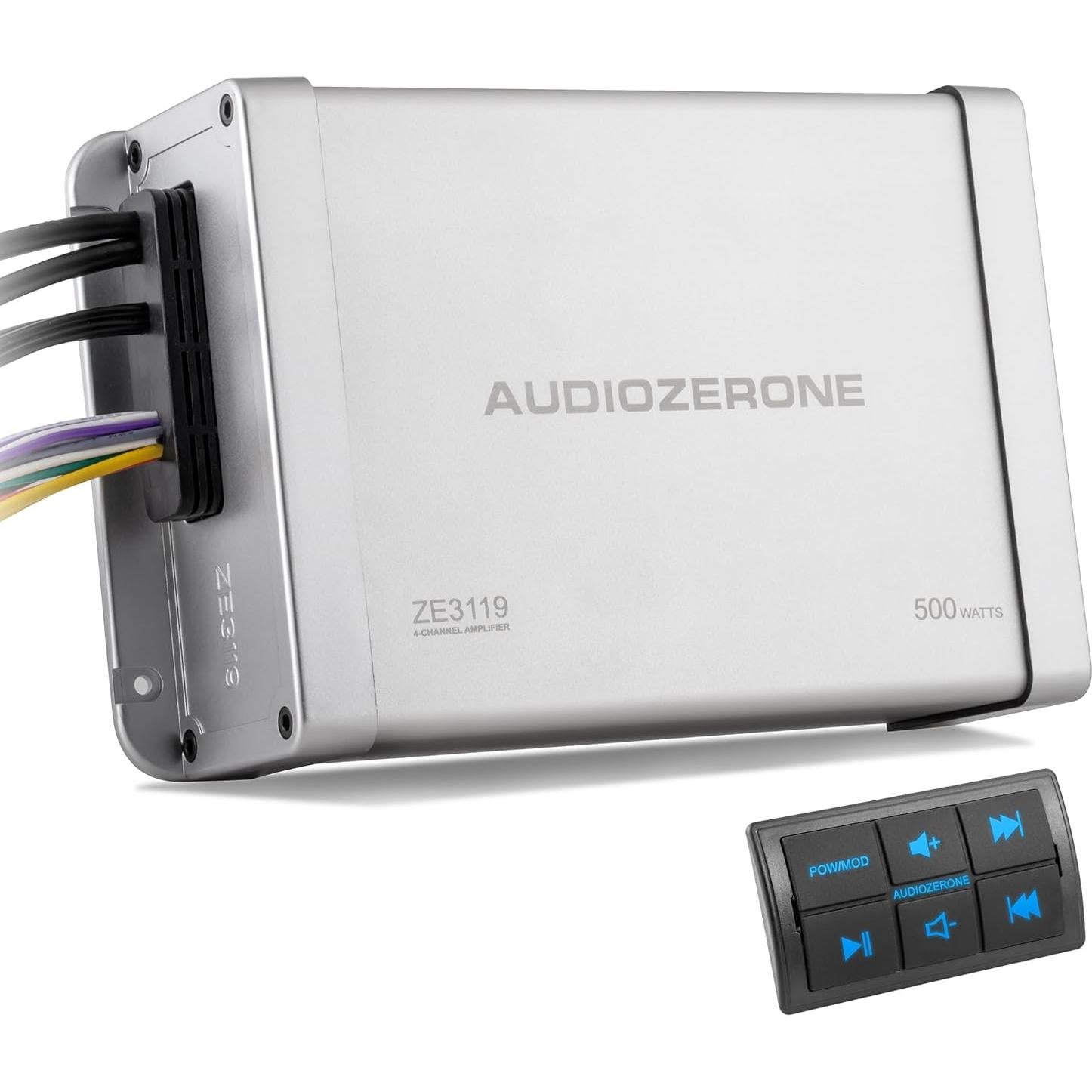 Amplificador Bluetooth Marino AUDIOZERONE 4 Canales 500W
