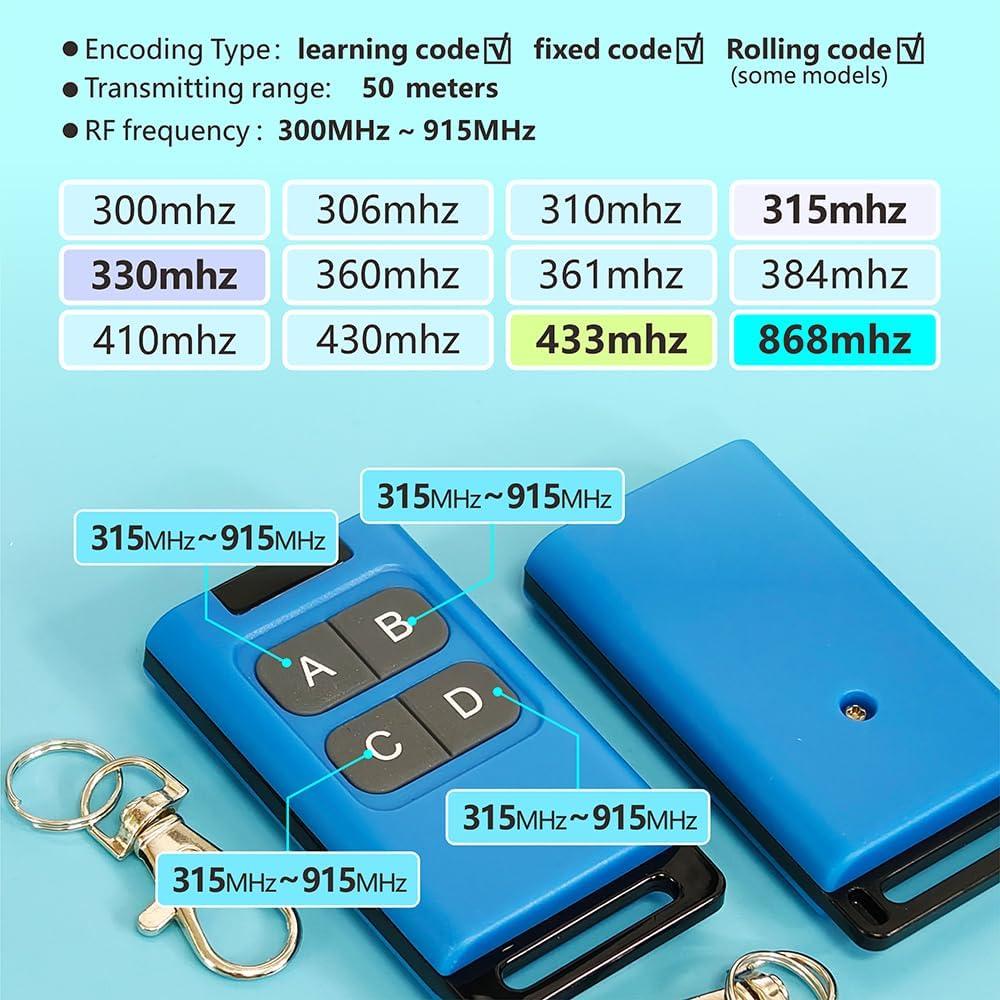 Duplicador de Control Remoto EunnacoTop 8 Canales 300-915MHz