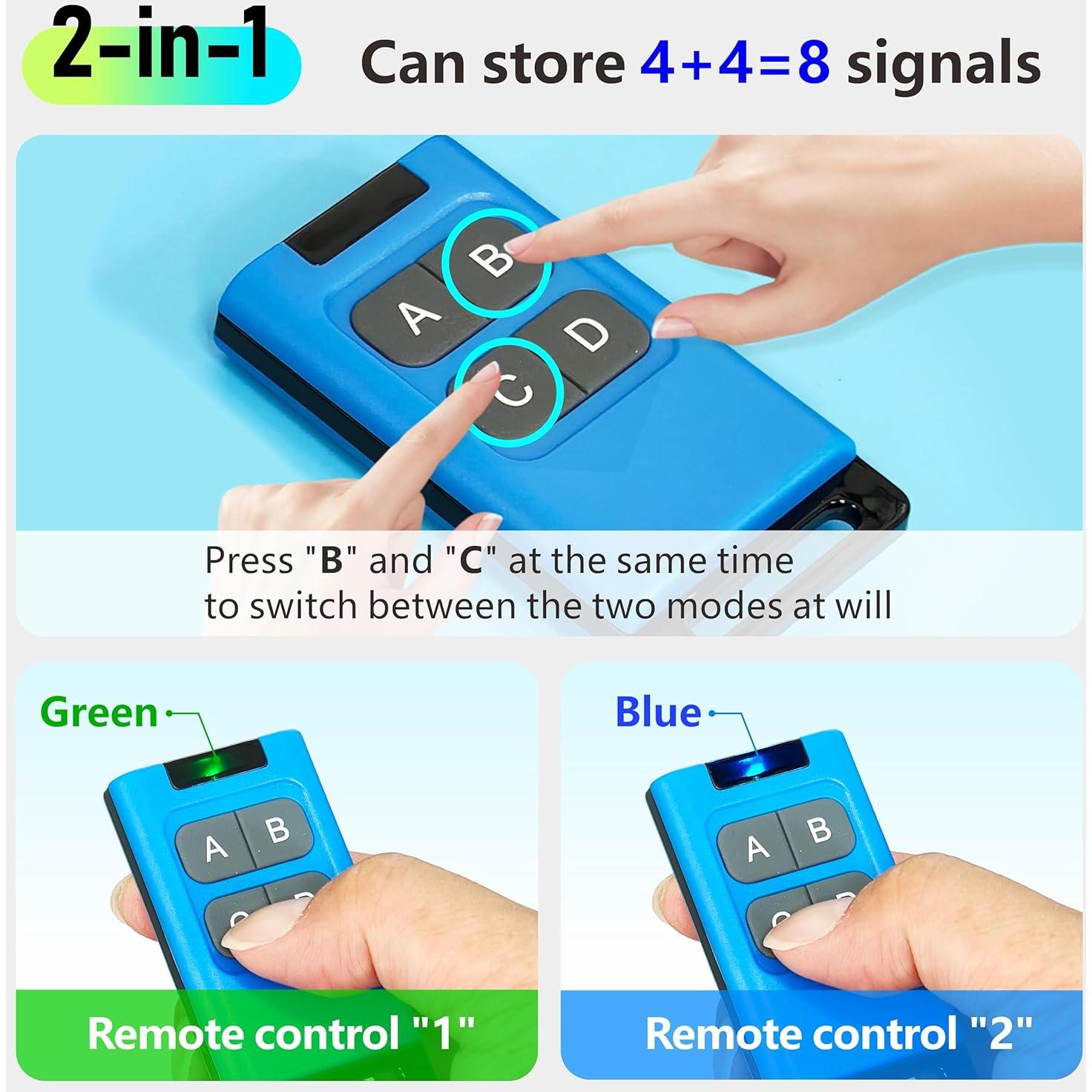 Duplicador de Control Remoto EunnacoTop 8 Canales 300-915MHz