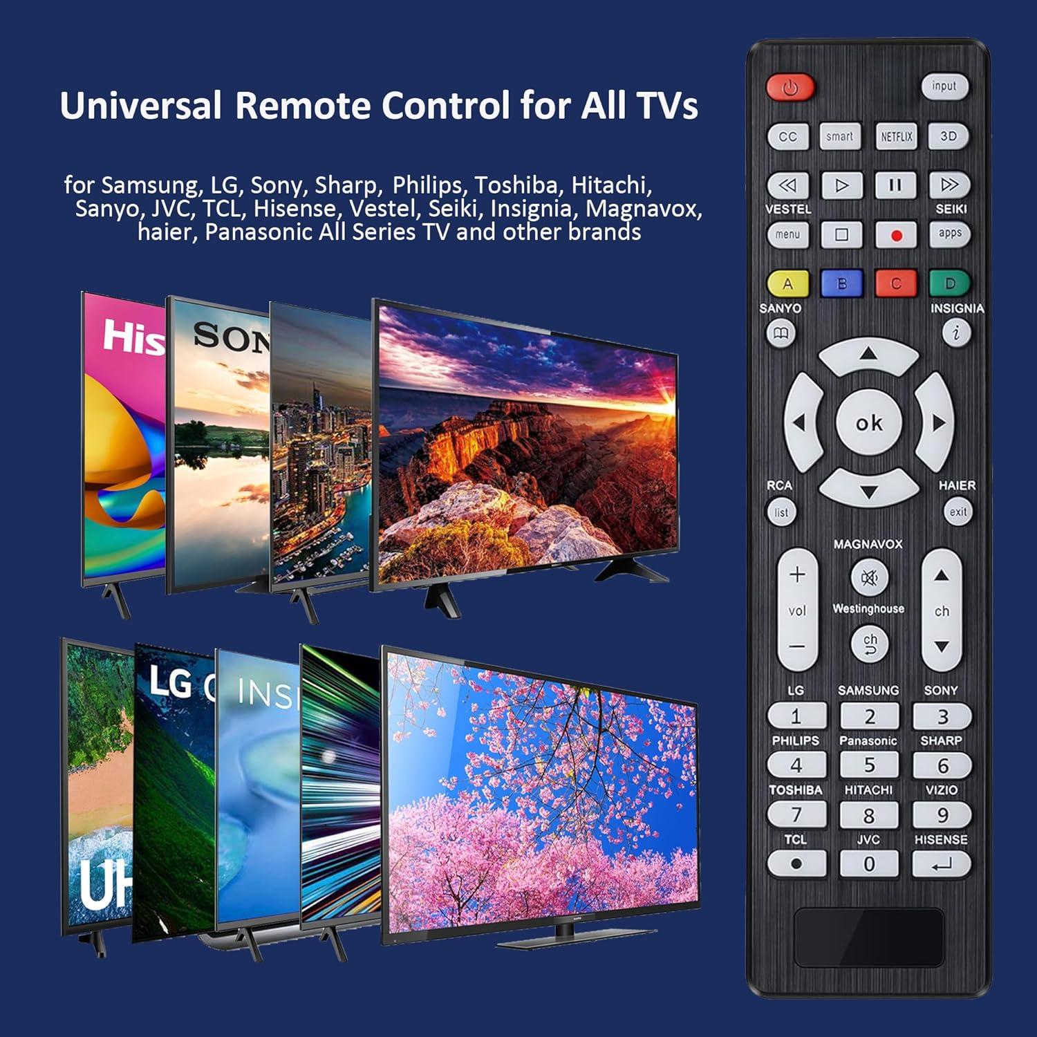 Control Remoto Universal SMATAR para TV Samsung, LG, Sony