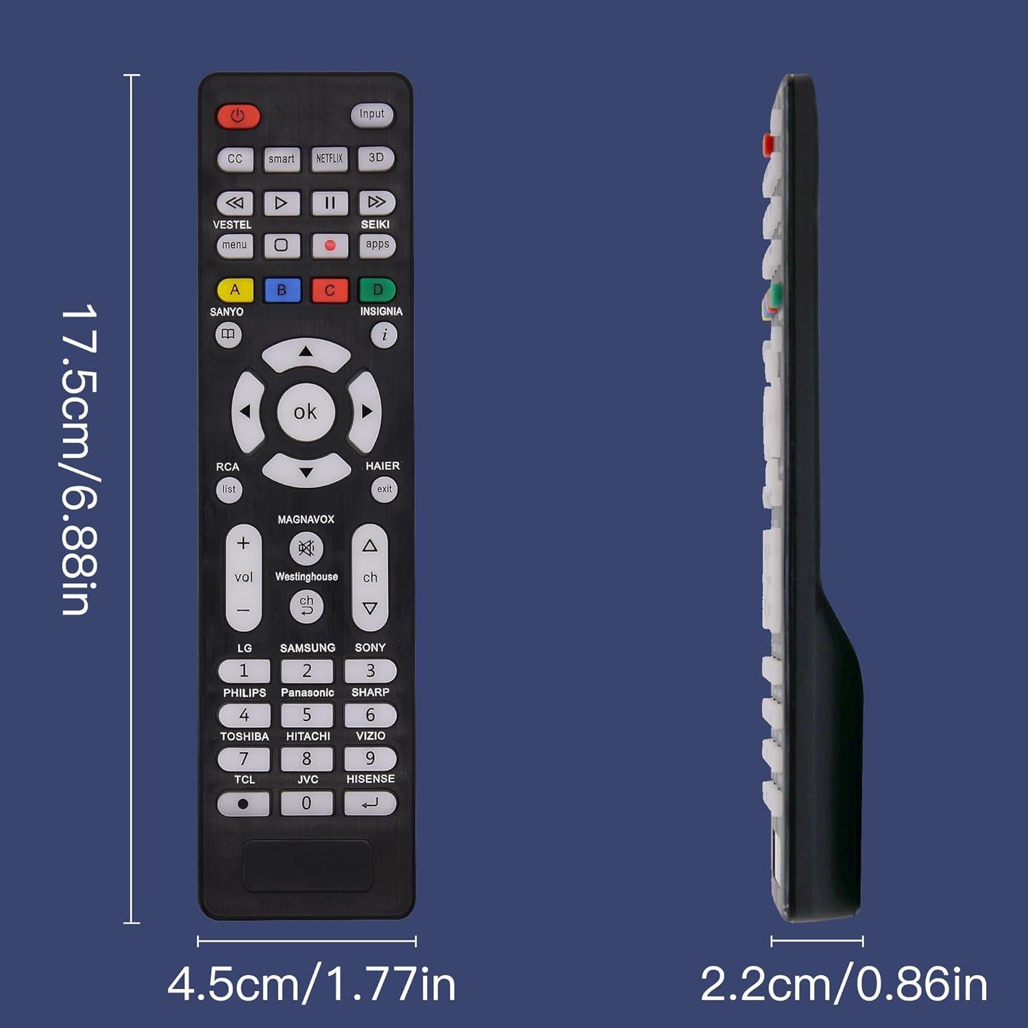 Control Remoto Universal SMATAR para TV Samsung, LG, Sony