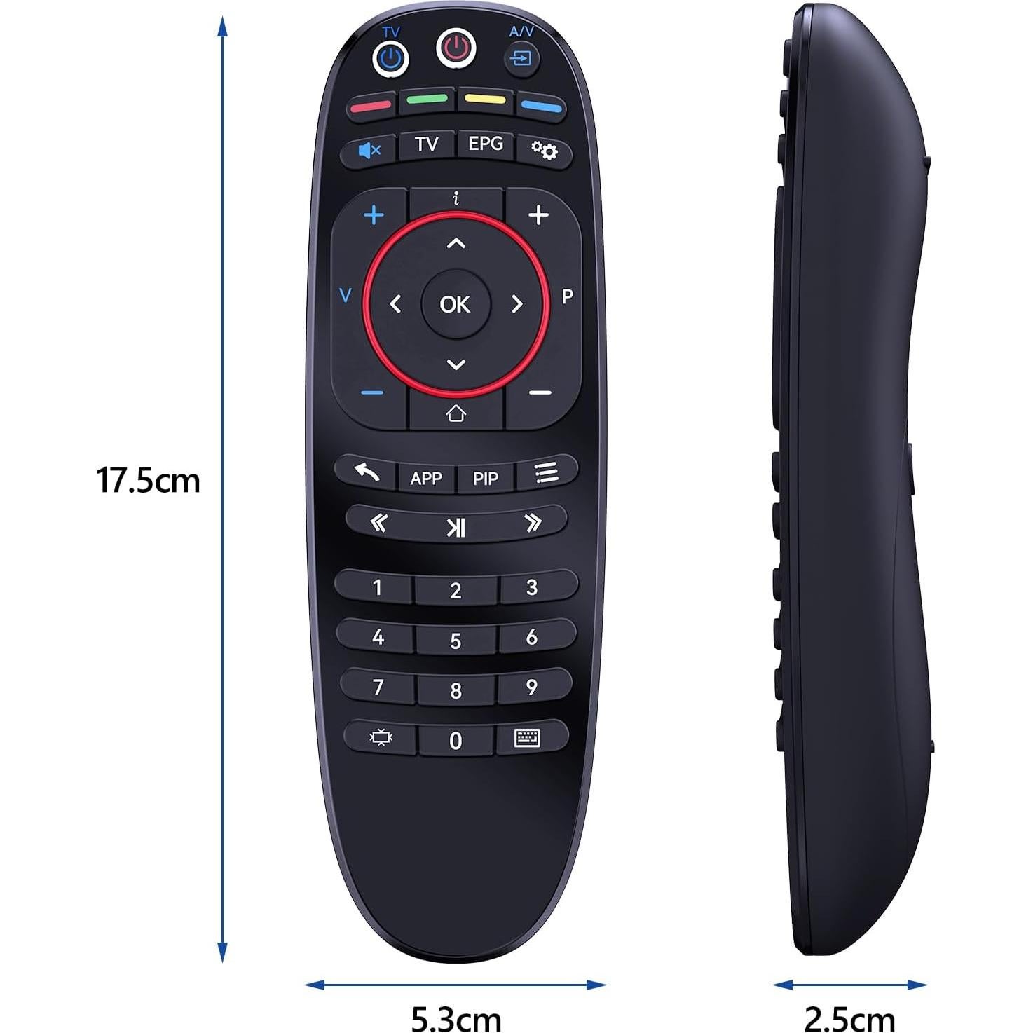 Control Remoto PZL para IPTV MAG 544w3, 524W3, 520, 520w3