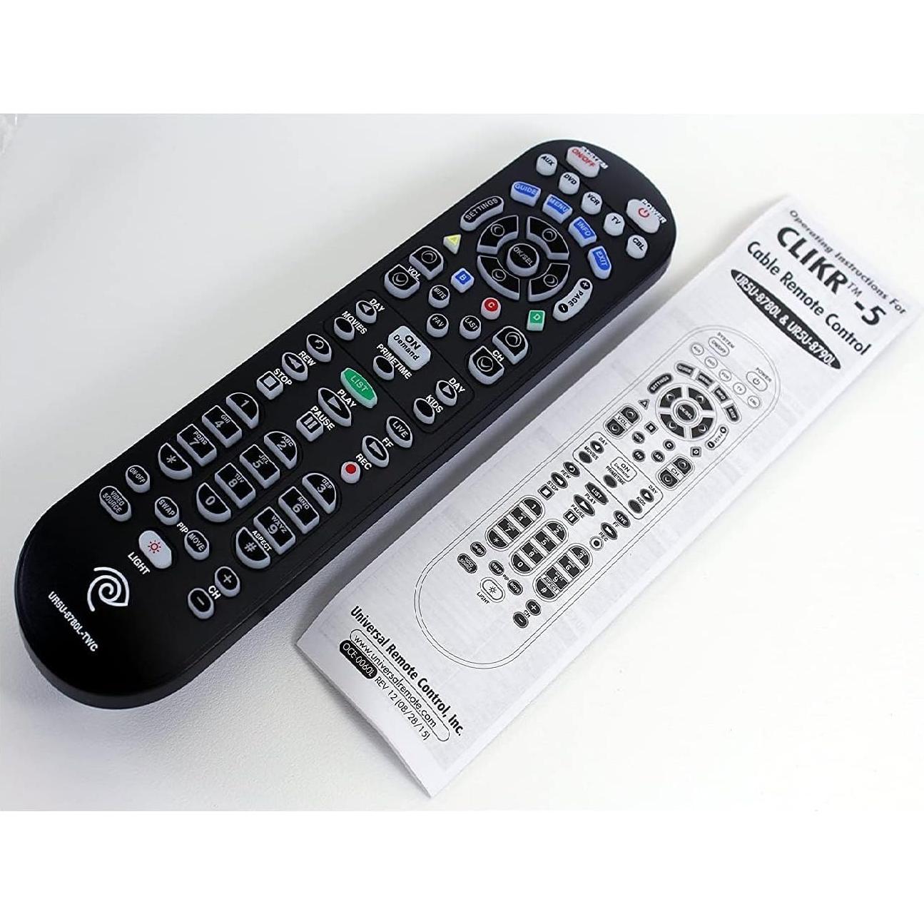 Control Remoto Universal SPECTRUM CLIKR-5 para TV y Cable