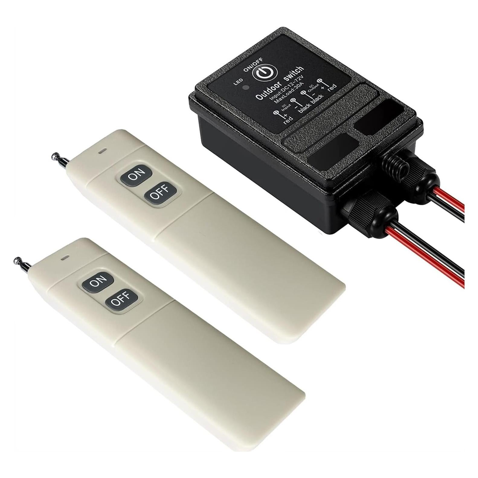 Interruptor Remoto Inalámbrico ZHOFONET IP65 40A DC12V-72V