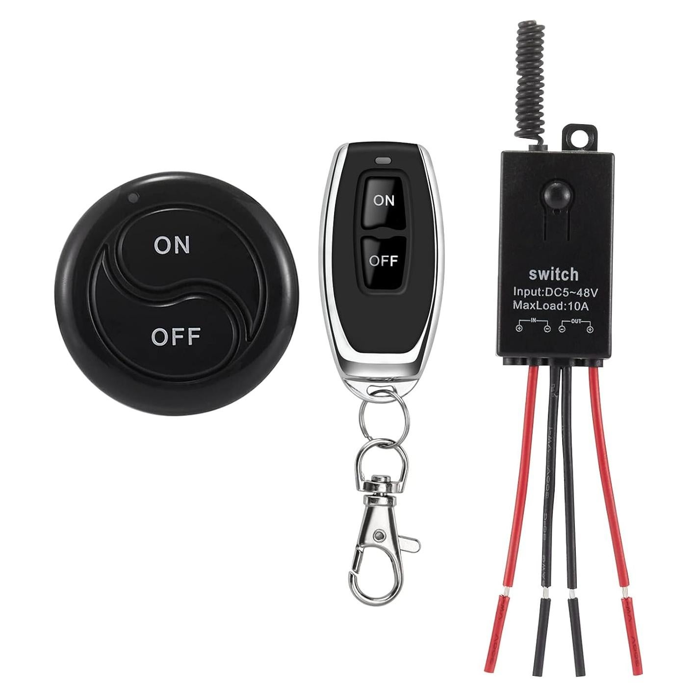 Mini Interruptor Inalámbrico 12V dstfuy mt-03 100m Control Remoto