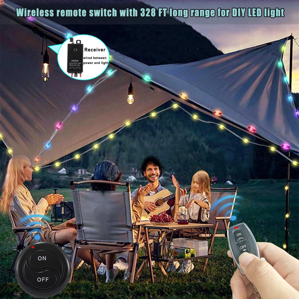 Mini Interruptor Inalámbrico 12V dstfuy mt-03 100m Control Remoto