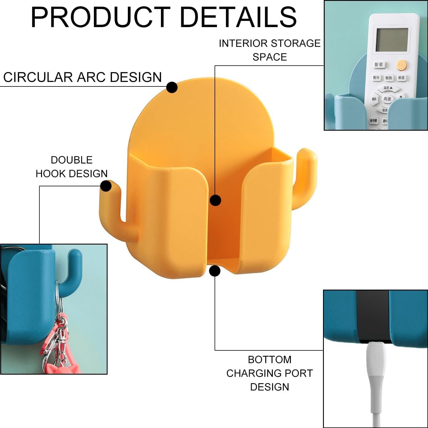 Organizador Multifuncional Adhesivo XINHONGJIN 4 Pcs - Sin Agujeros