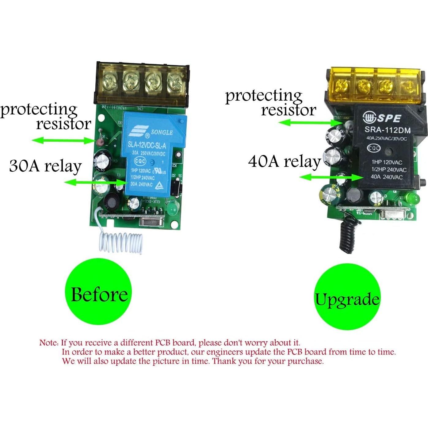 Interruptor Remoto Inalámbrico VONVOFF 30A 110V-240V 100m