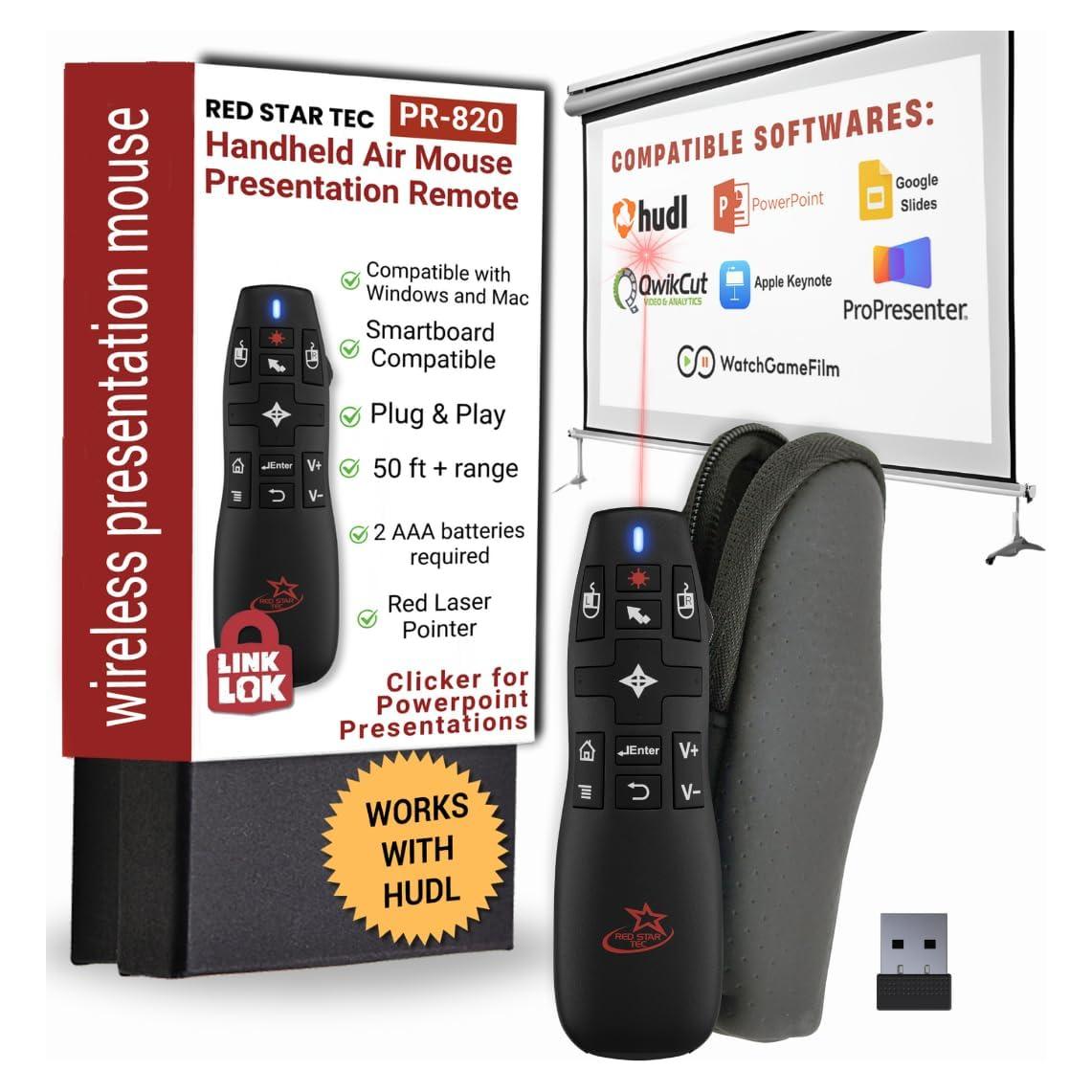 Control Remoto Inalámbrico PR-820 con Puntero Láser y Ratón Aéreo