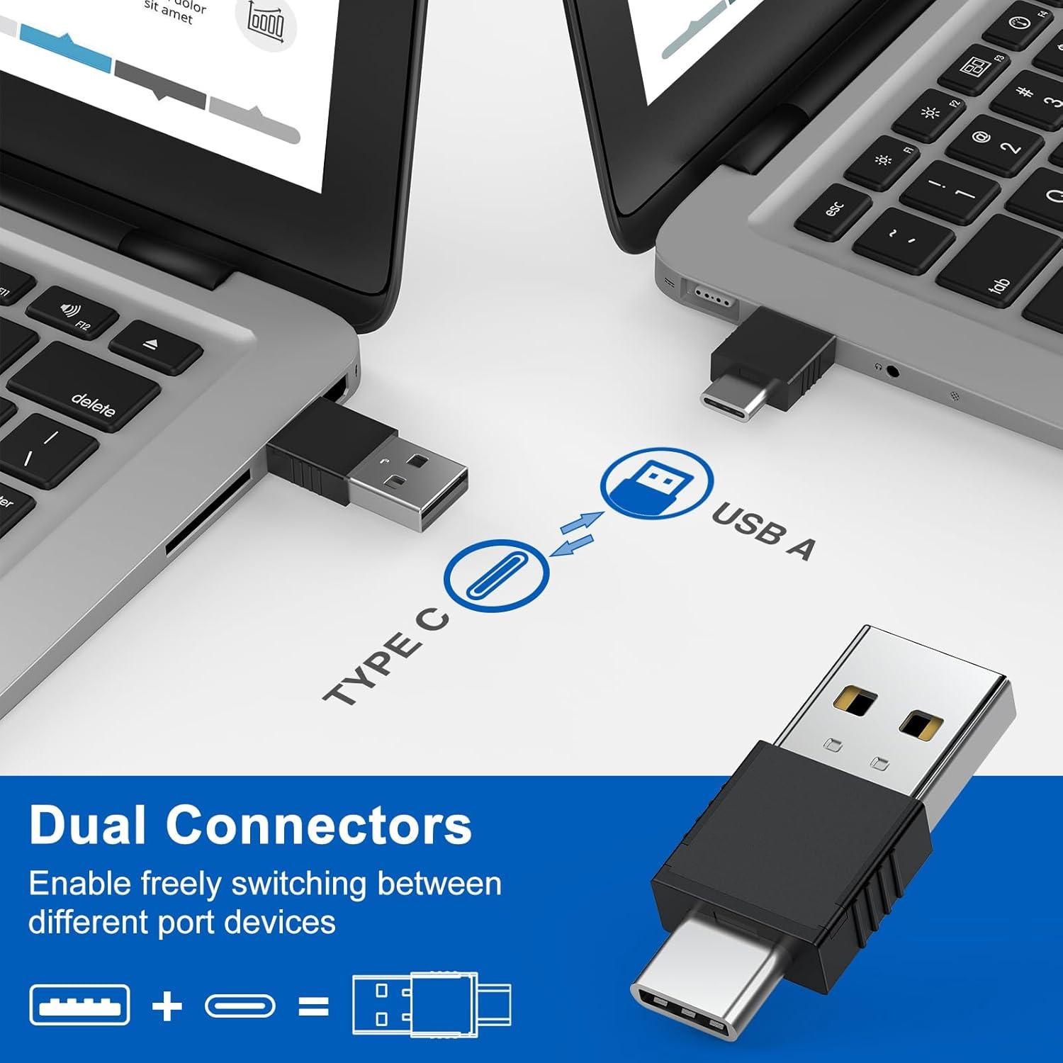 Puntero Inalámbrico DINOSTRIKE 2 en 1 USB A y C con Lupa