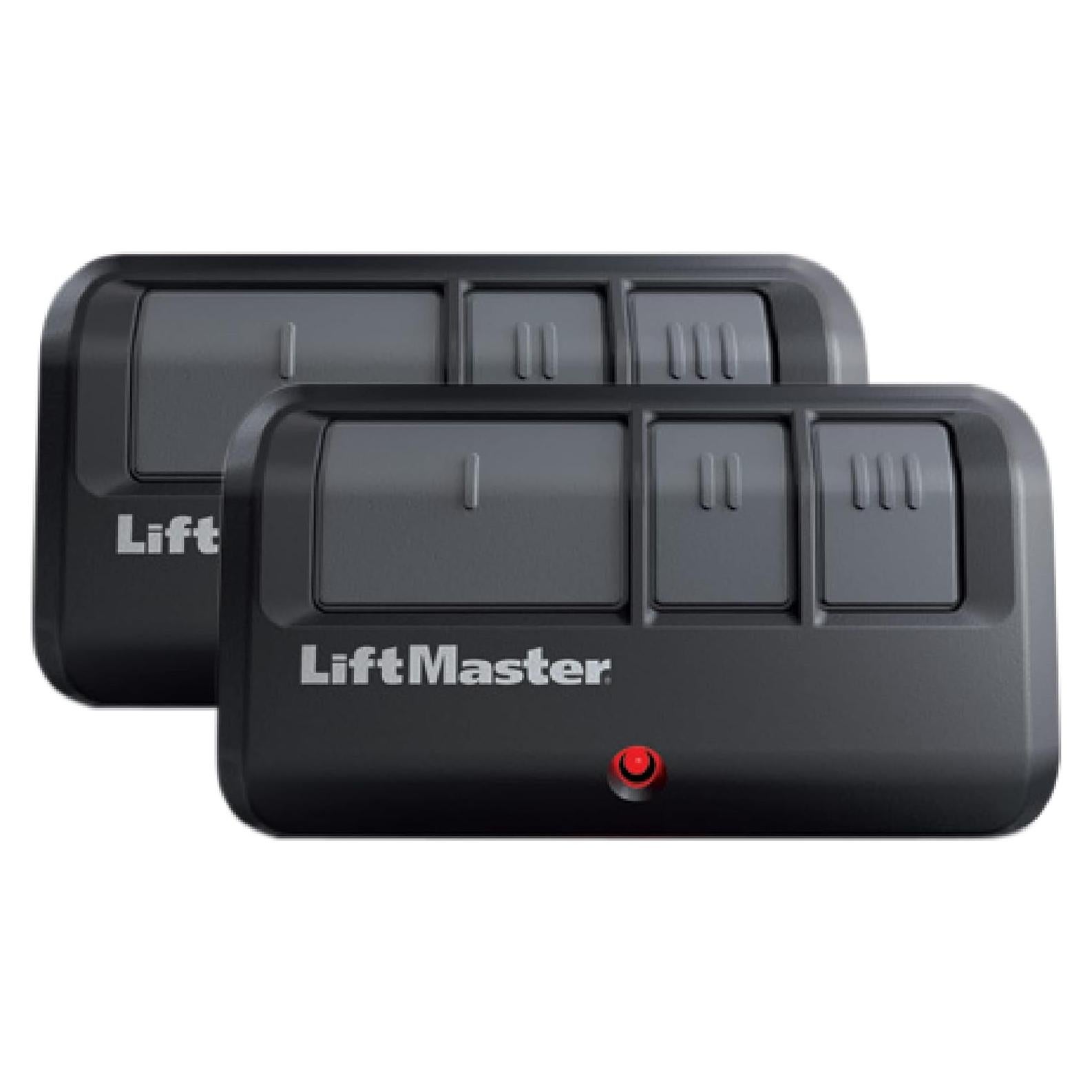 Control Remoto LiftMaster 893Max 3 Botones para Puertas de Garaje - Paquete de 2
