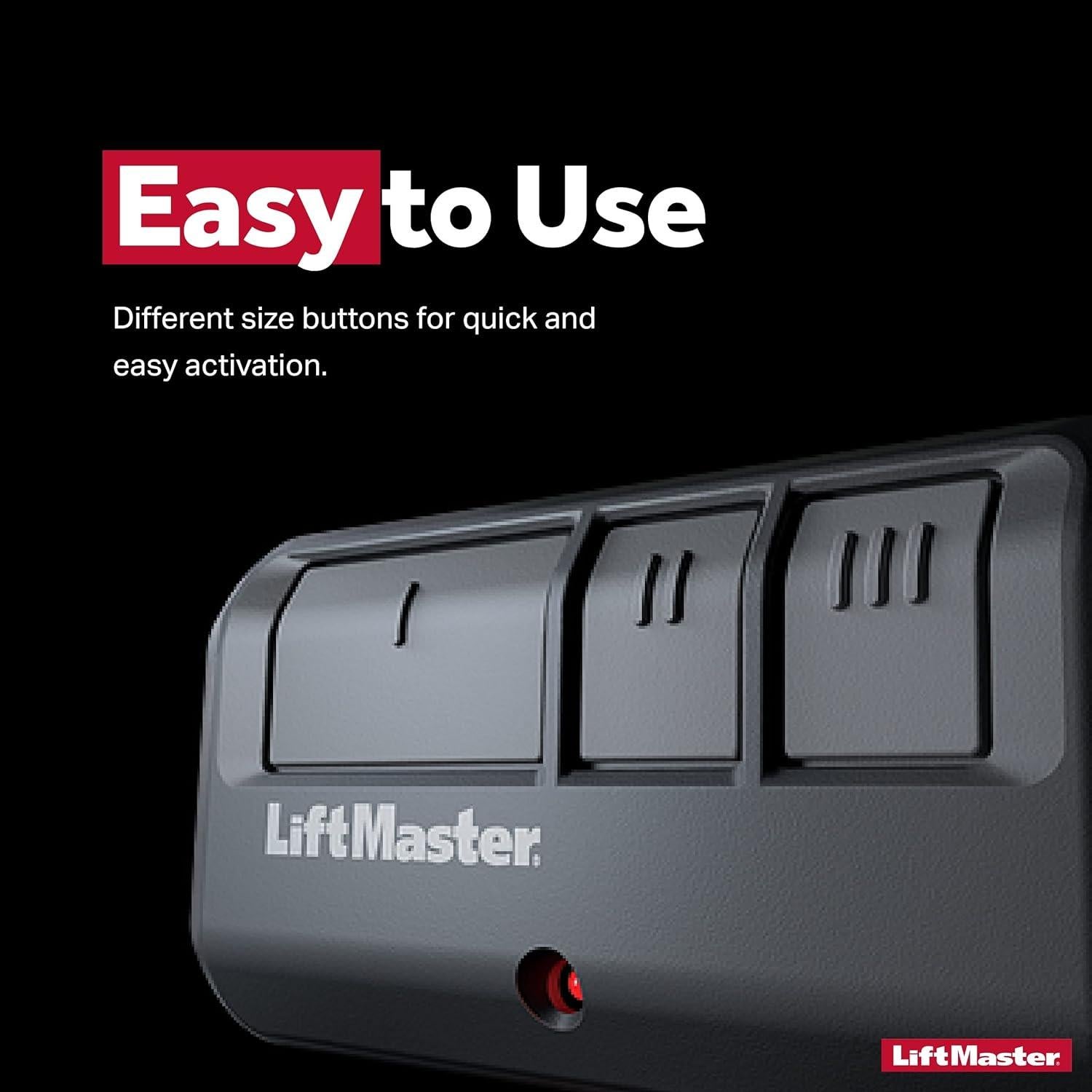 Control Remoto LiftMaster 893Max 3 Botones para Puertas de Garaje - Paquete de 2