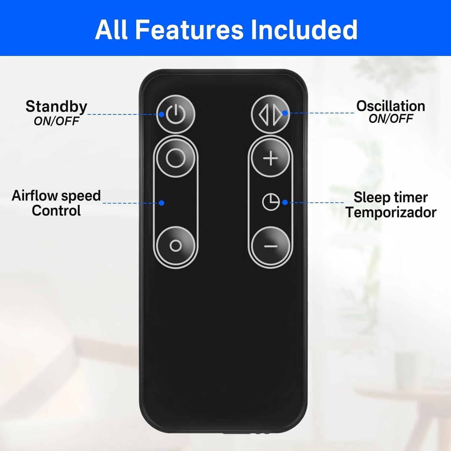 Control Remoto Reemplazo Dyson AM11 TP00 TP01 con Soporte