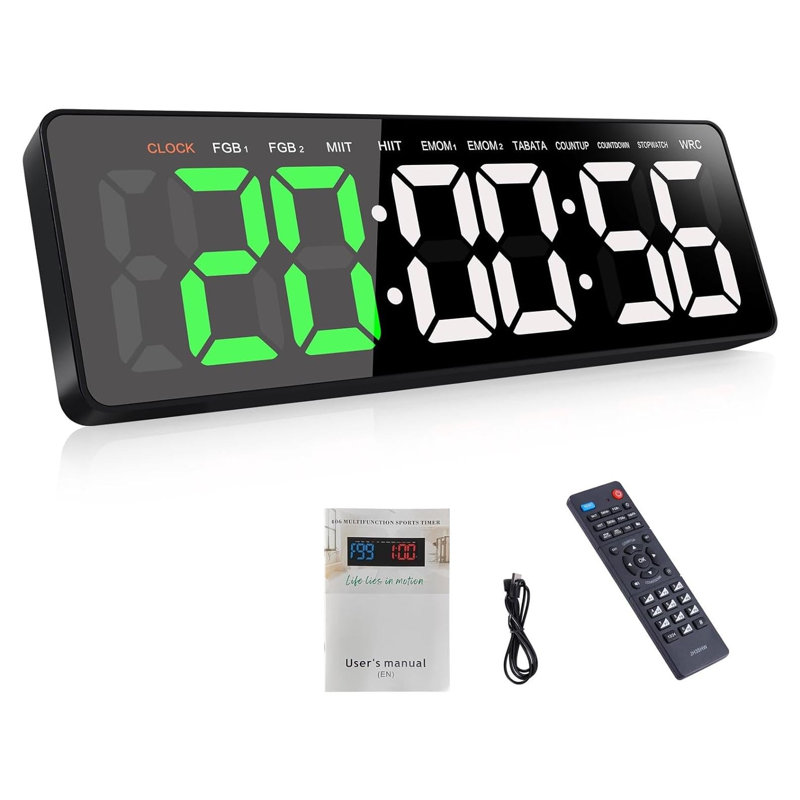 Temporizador Digital de Gimnasio AnExer VXTR04-GW 16.5" LED