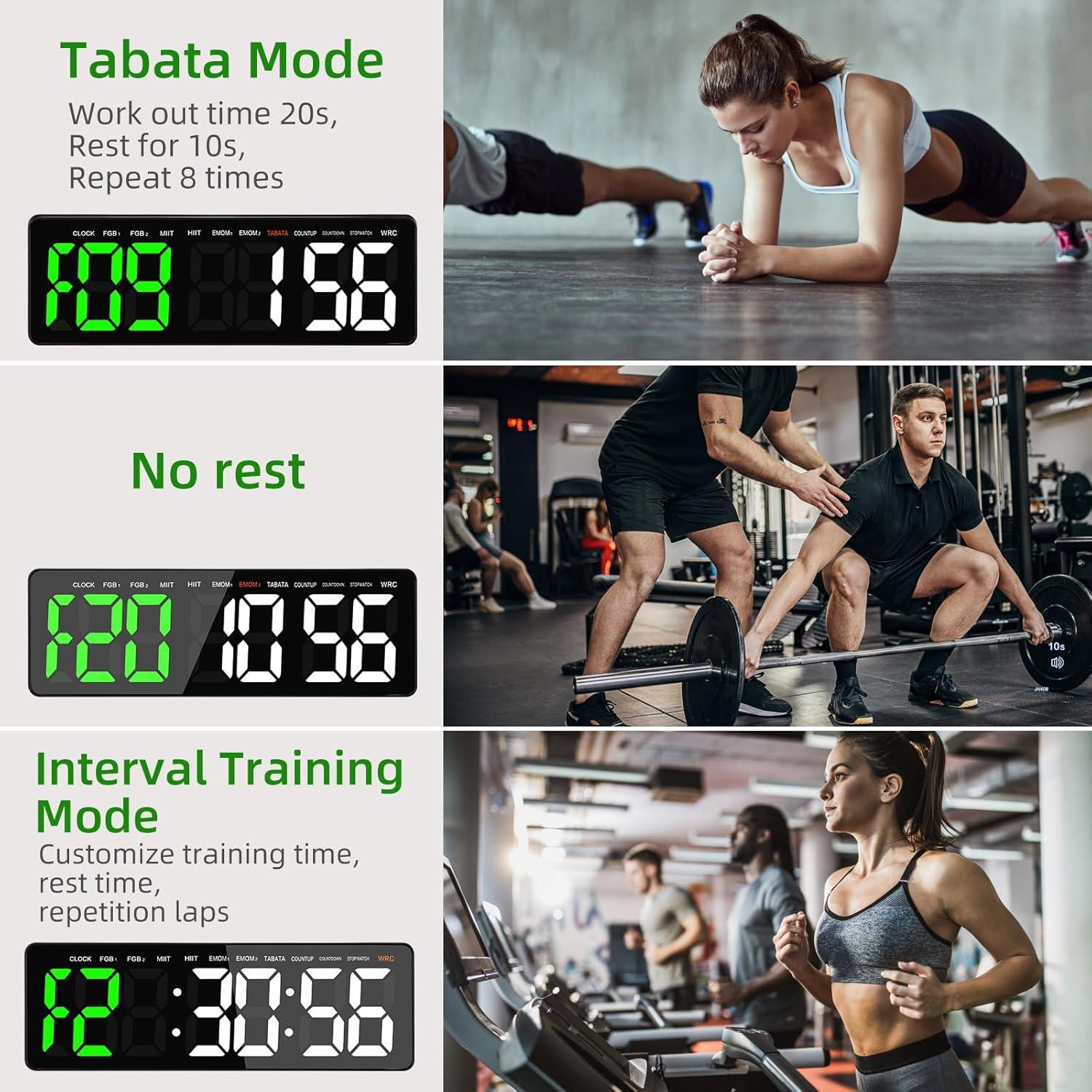 Temporizador Digital de Gimnasio AnExer VXTR04-GW 16.5" LED