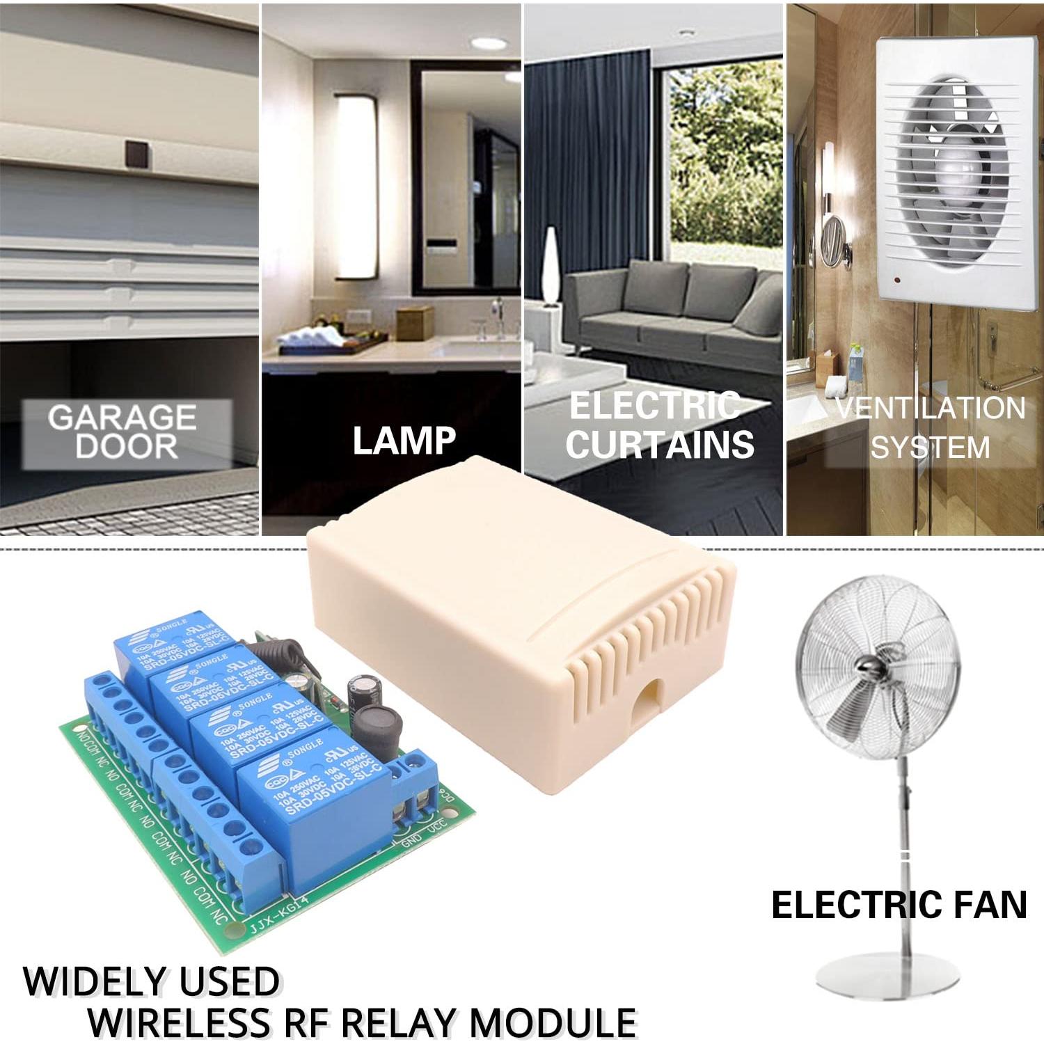 Interruptor Control Remoto Inalámbrico DieseRC 4 Canales 10A