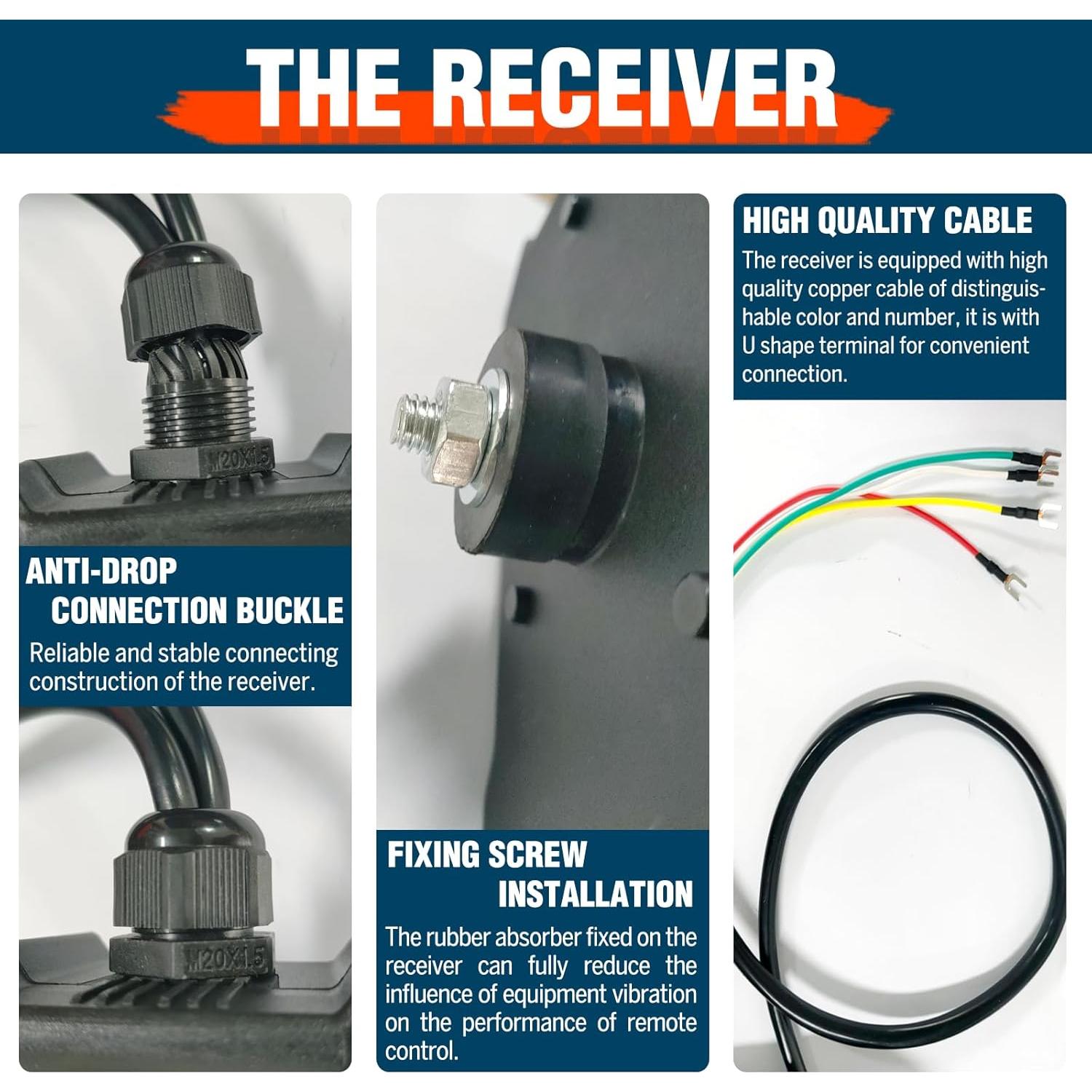Control Remoto Inalámbrico 2 en 1 Senotoyar 12V para Grúas