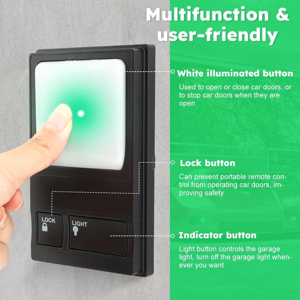 Panel de Control de Abridor de Puerta de Garaje QWLWBU 12.45x7.87cm