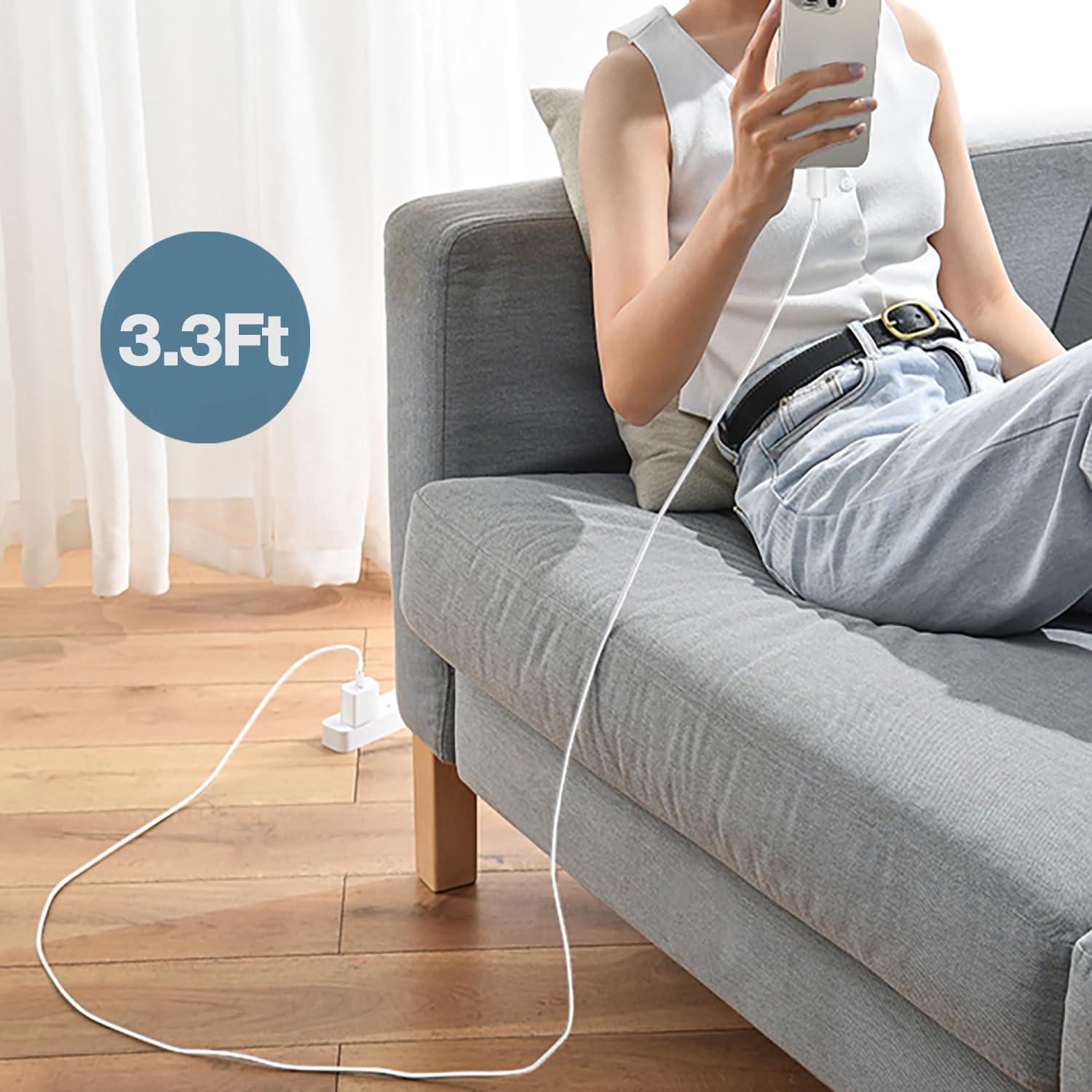 Cargador de pared USB-C para Apple TV y AirPods Pro - 1m