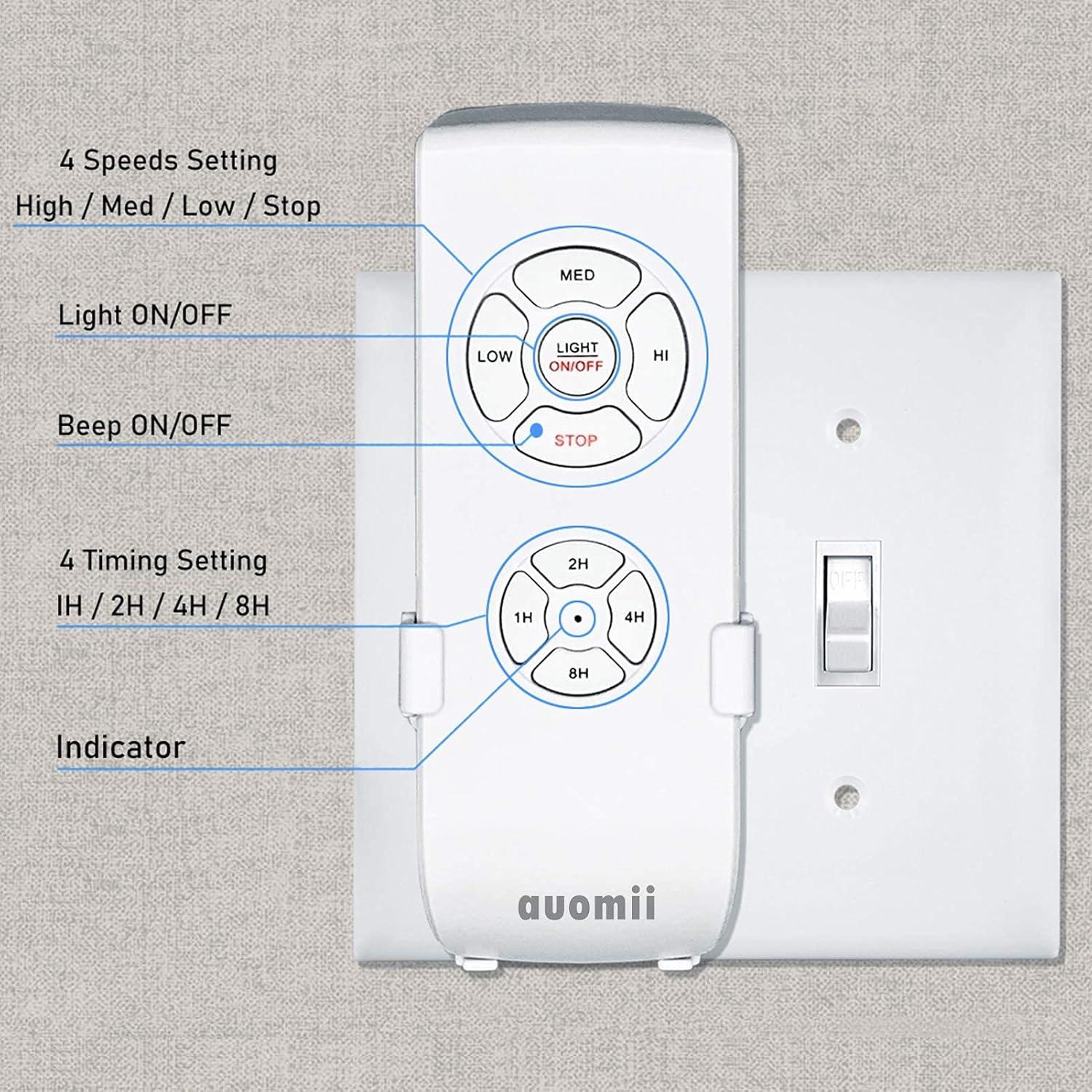 Kit Control Remoto Universal para Ventilador de Techo AUOMII