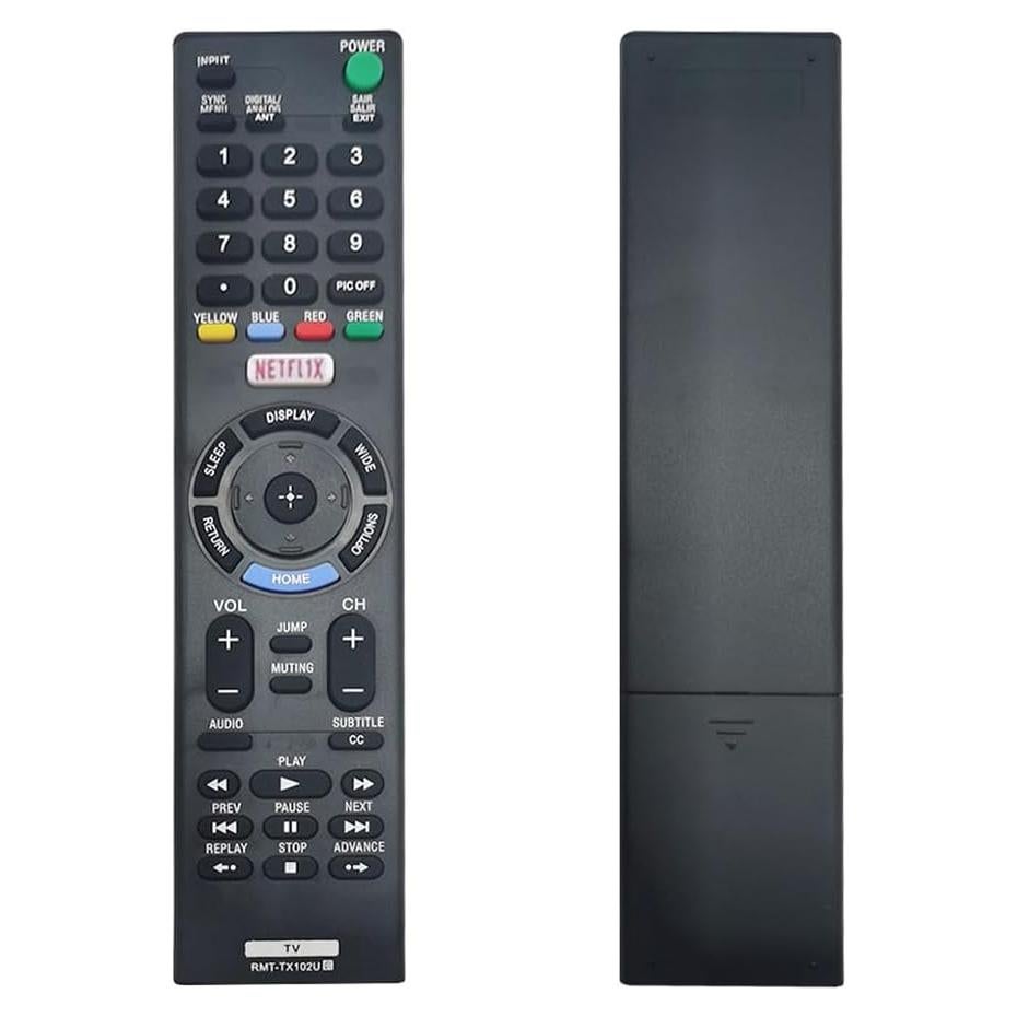 Control Remoto RMT-TX102U Reemplazo Sony para TV Bravia