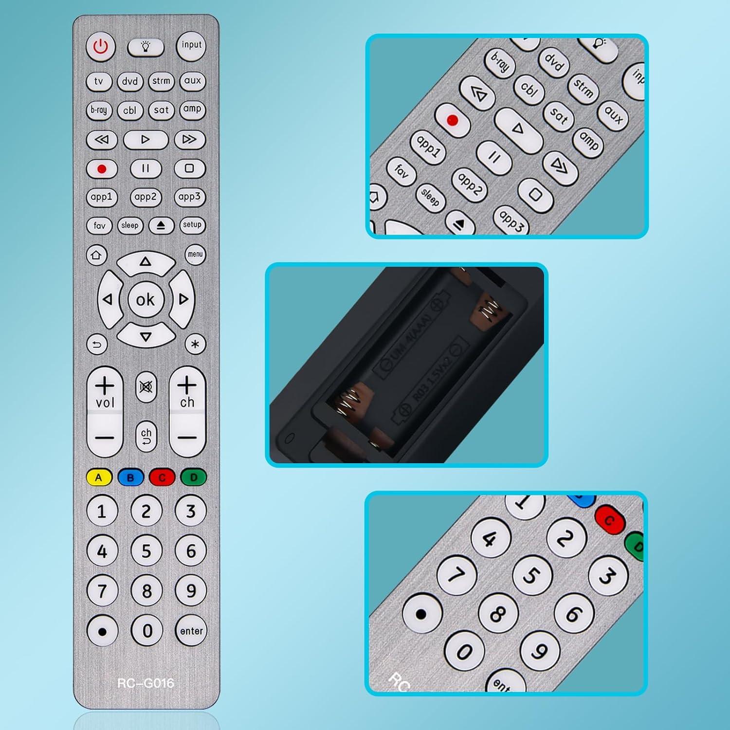 Control Remoto Universal Retroiluminado SMATAR 8 en 1