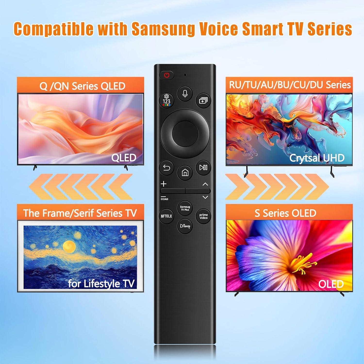 Control Remoto de Voz YALVHKI BN59-01385A para TV Samsung