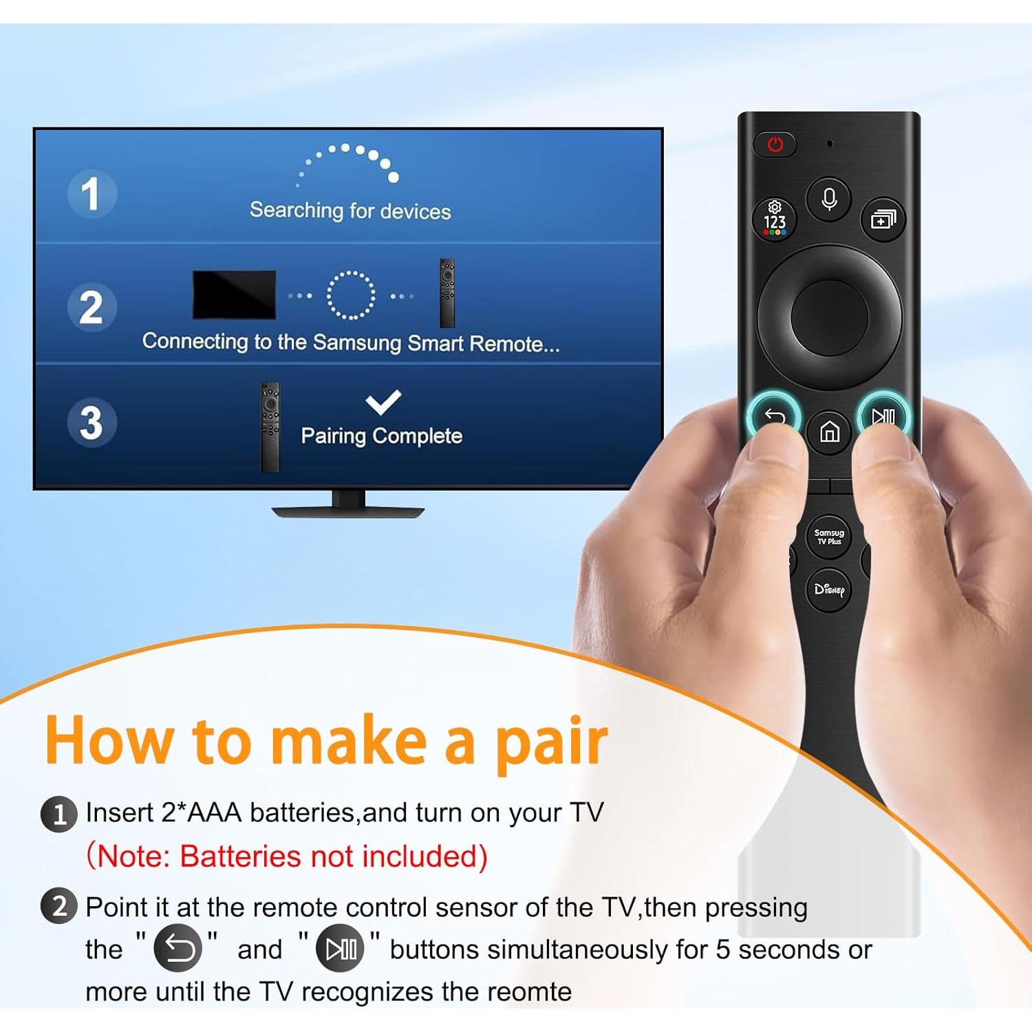 Control Remoto de Voz YALVHKI BN59-01385A para TV Samsung